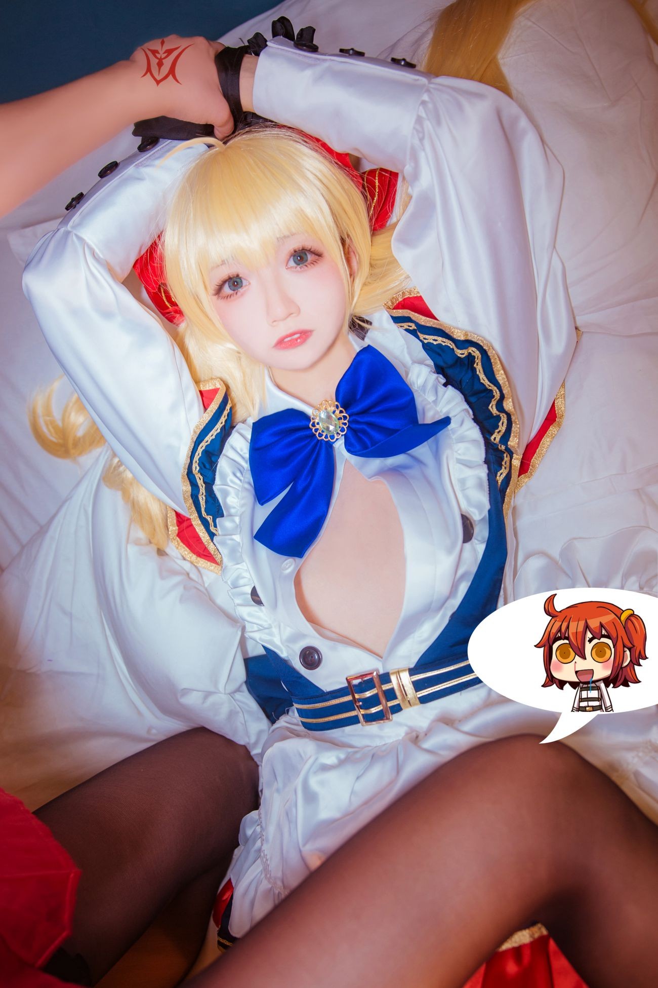 美女动漫博主小野寺地瓜性感Cosplay写真术呆女仆 (4)