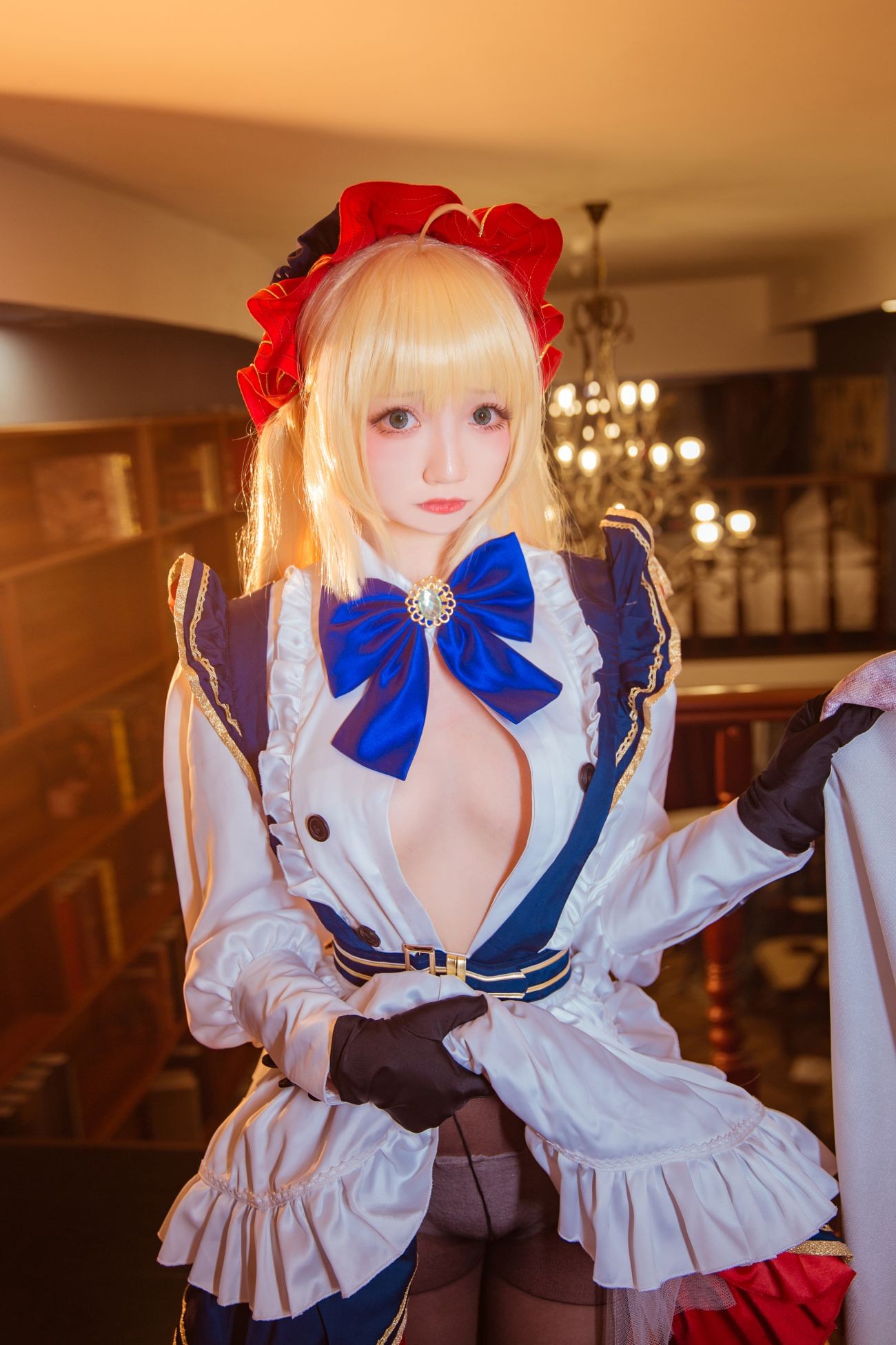 美女动漫博主小野寺地瓜性感Cosplay写真术呆女仆 (12)