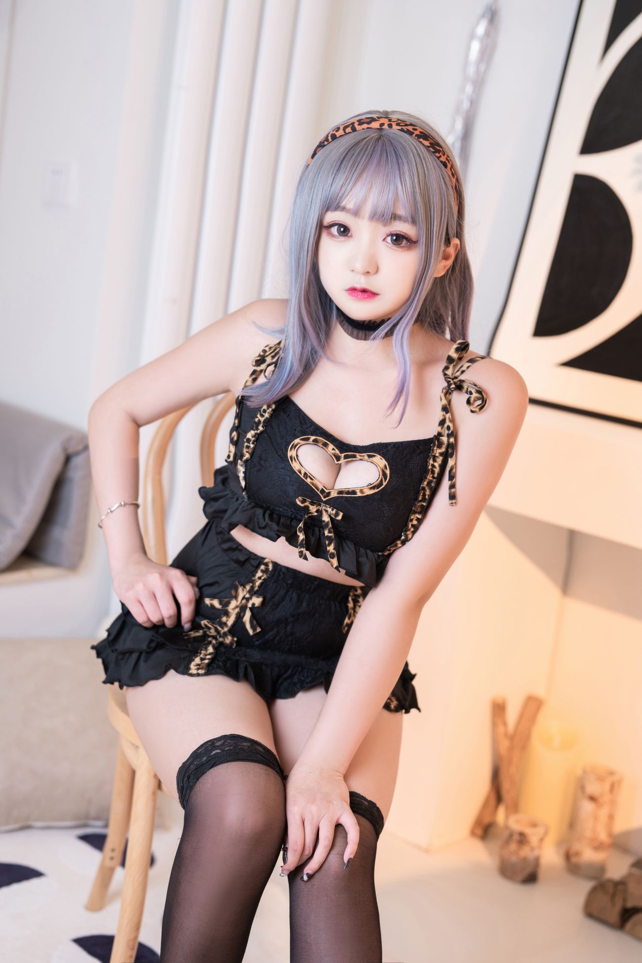 美女动漫博主恩田直幸性感Cosplay写真连体小豹纹 (3)