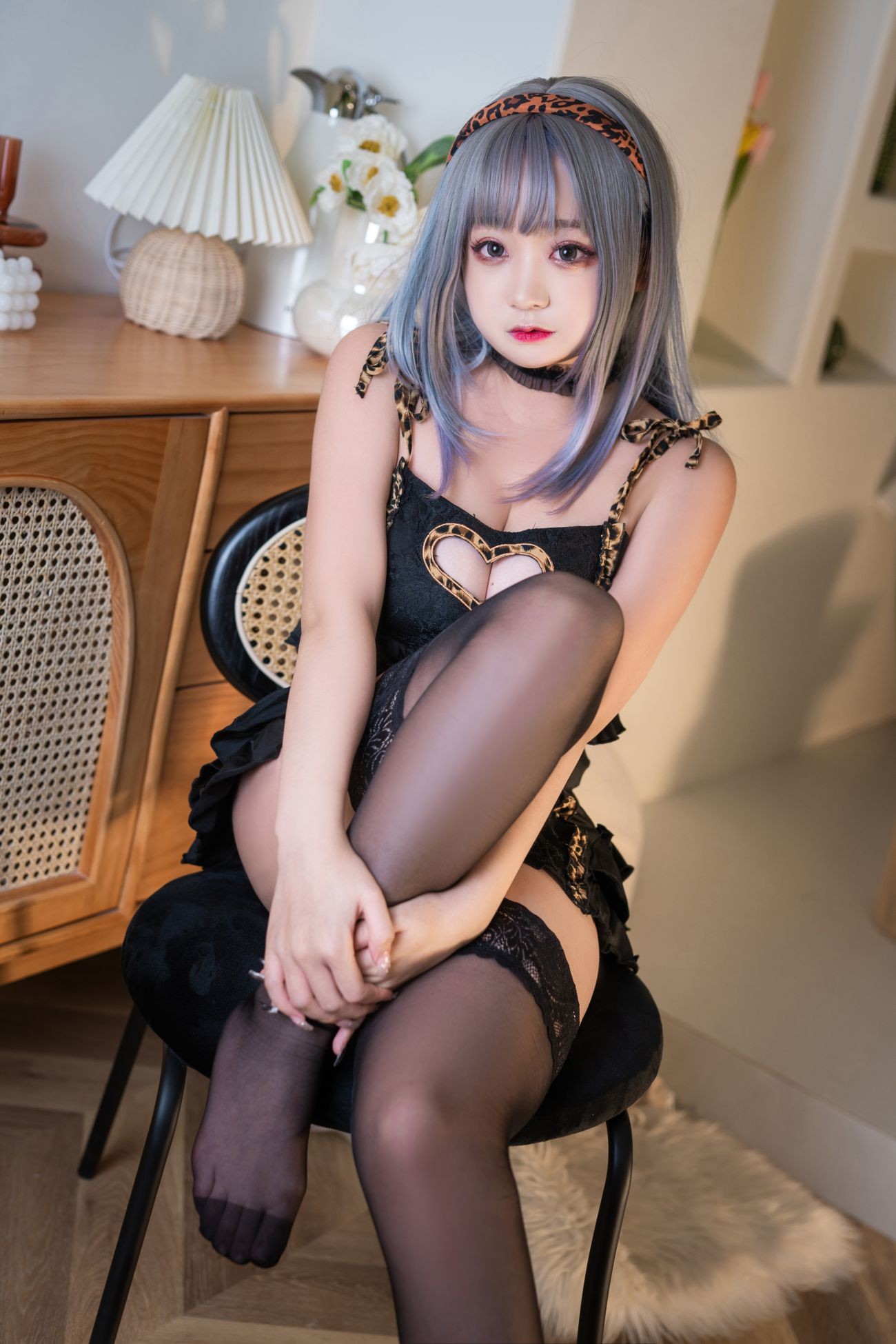 美女动漫博主恩田直幸性感Cosplay写真连体小豹纹 (20)