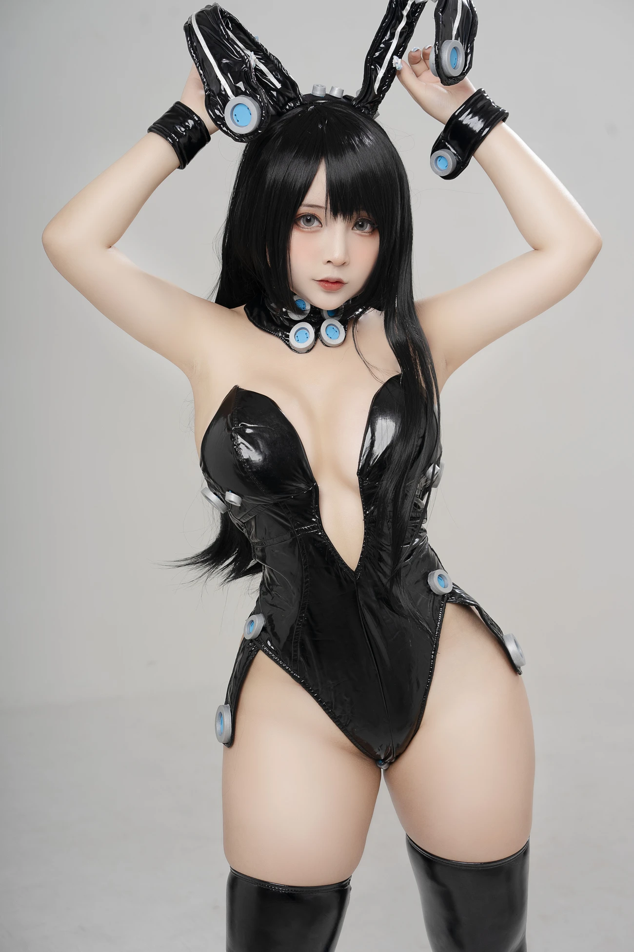 美女动漫博主 Sayo Momo 性感Cosplay写真 Gantz Reika Shimohira Bunny ver (6)