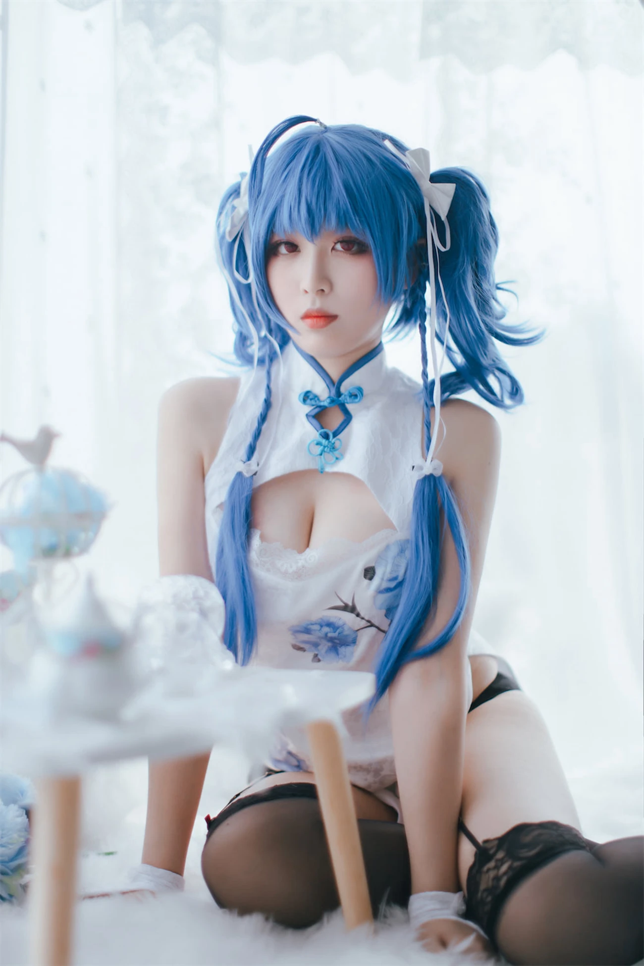 美女动漫博主轩萧学姐性感Cosplay写真圣路易斯旗袍 (12)