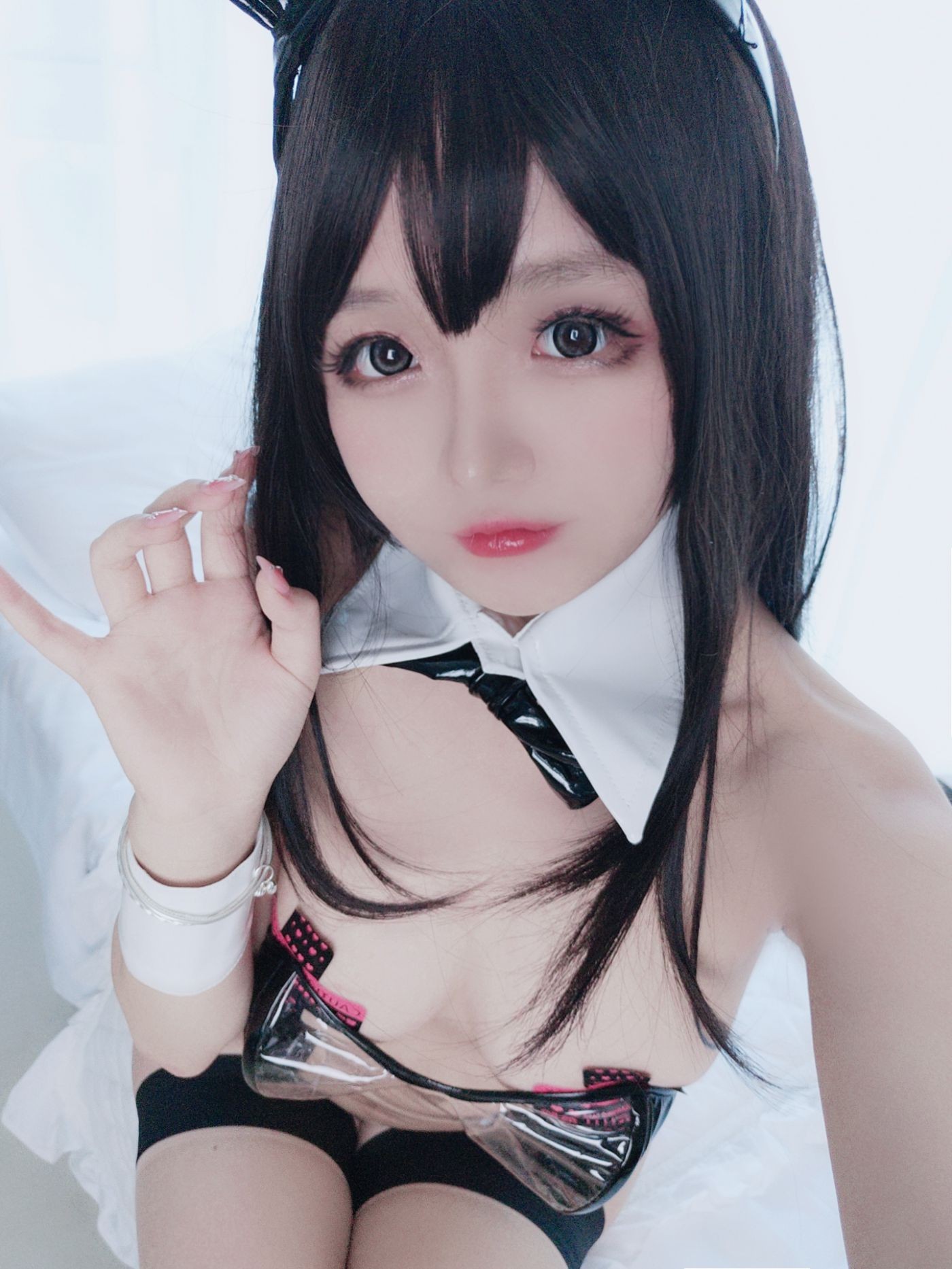 美女动漫博主日奈娇性感Cosplay写真透明兔女郎 (60)