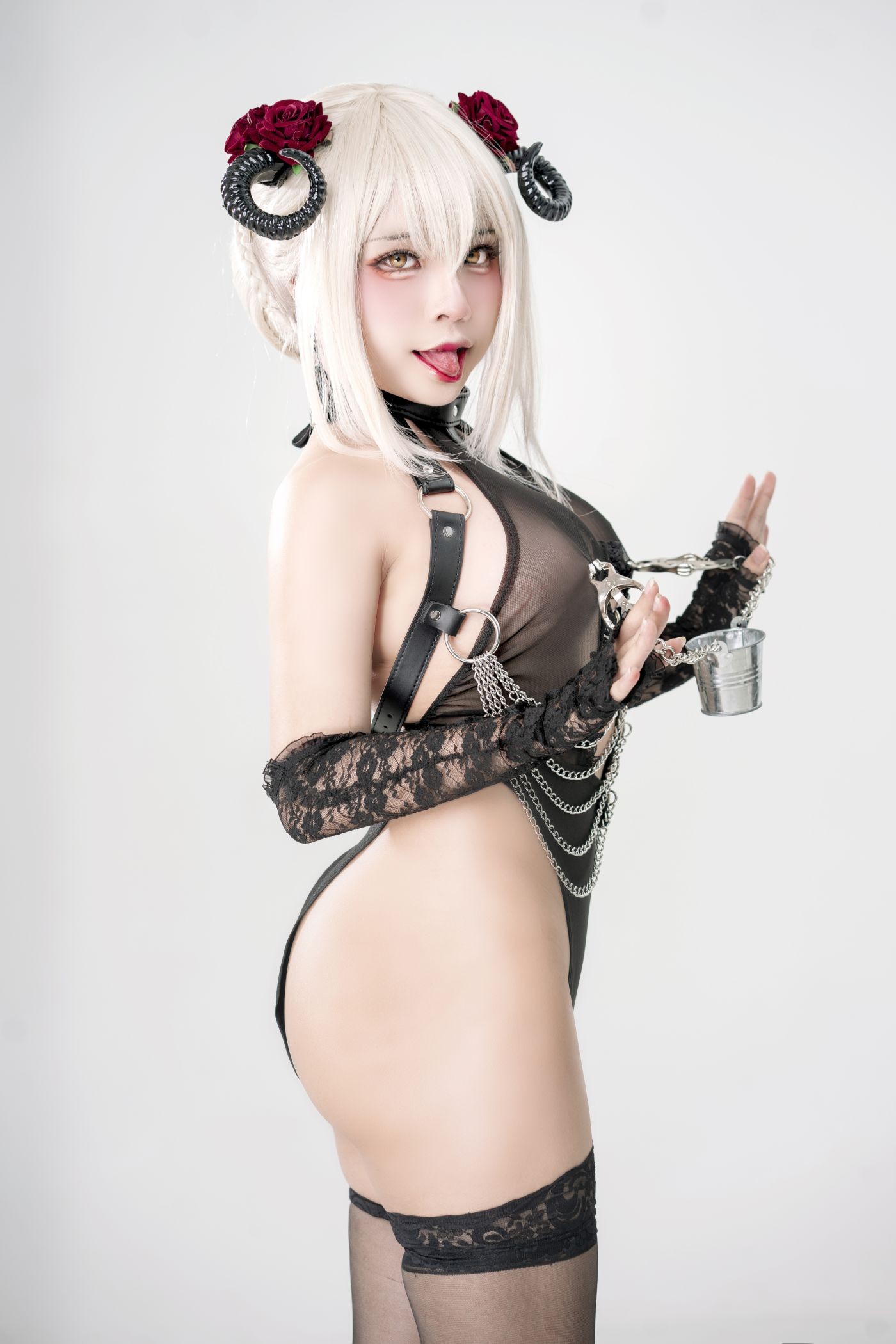 美女动漫博主 Sayo Momo 性感Cosplay写真 Saber Alter the devil (3)