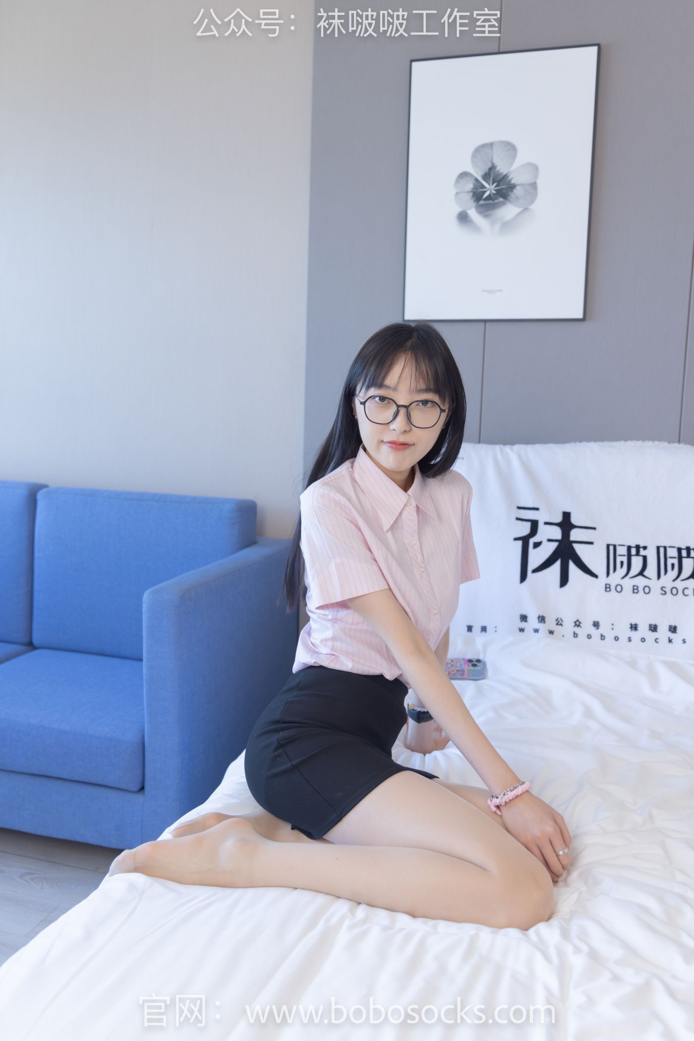 BoBoSocks袜啵啵美少女丝袜美脚写真第No.106期稚予OL制服肉丝高跟美腿 (80)