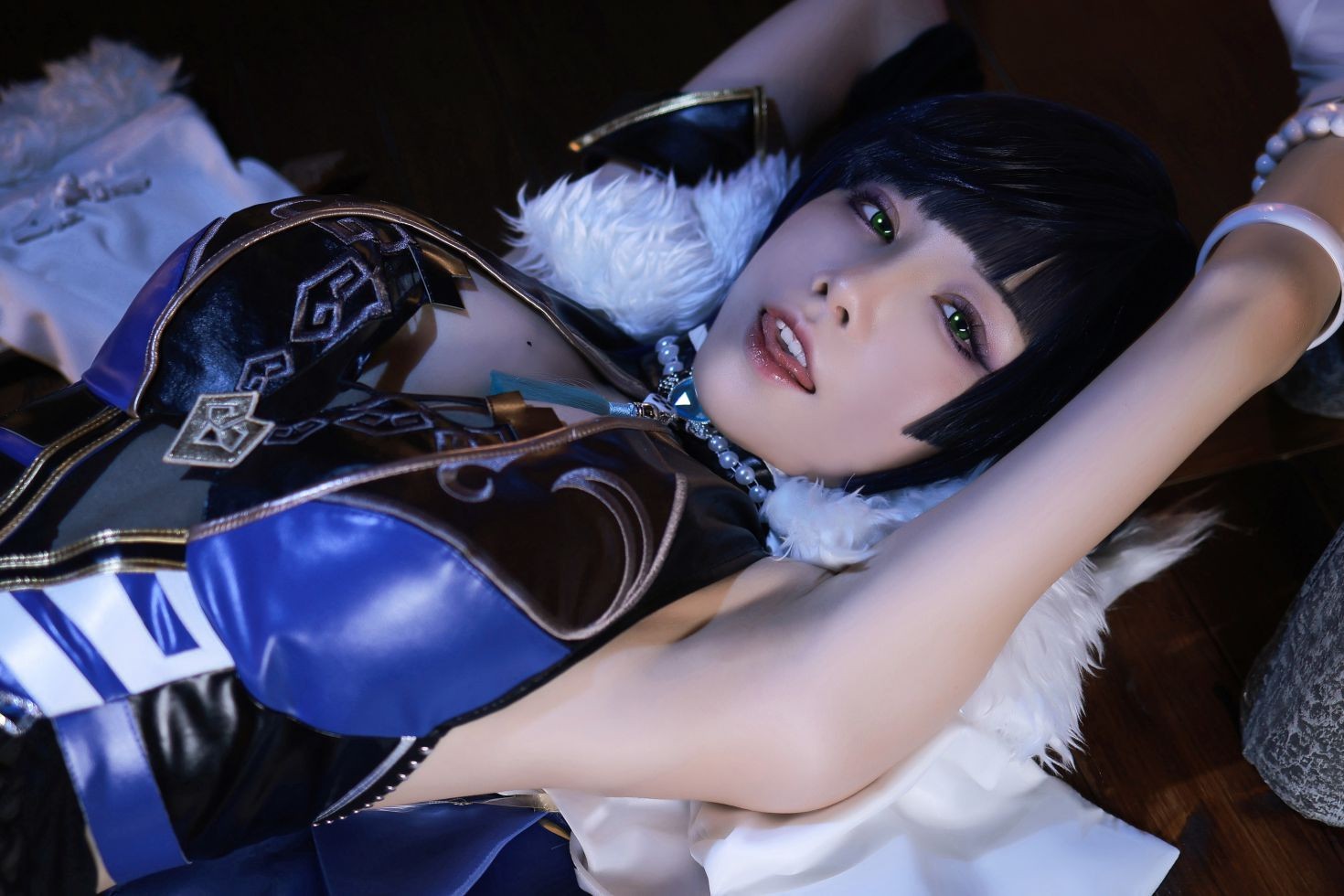 美女动漫博主水淼aqua性感Cosplay写真夜兰 (19)