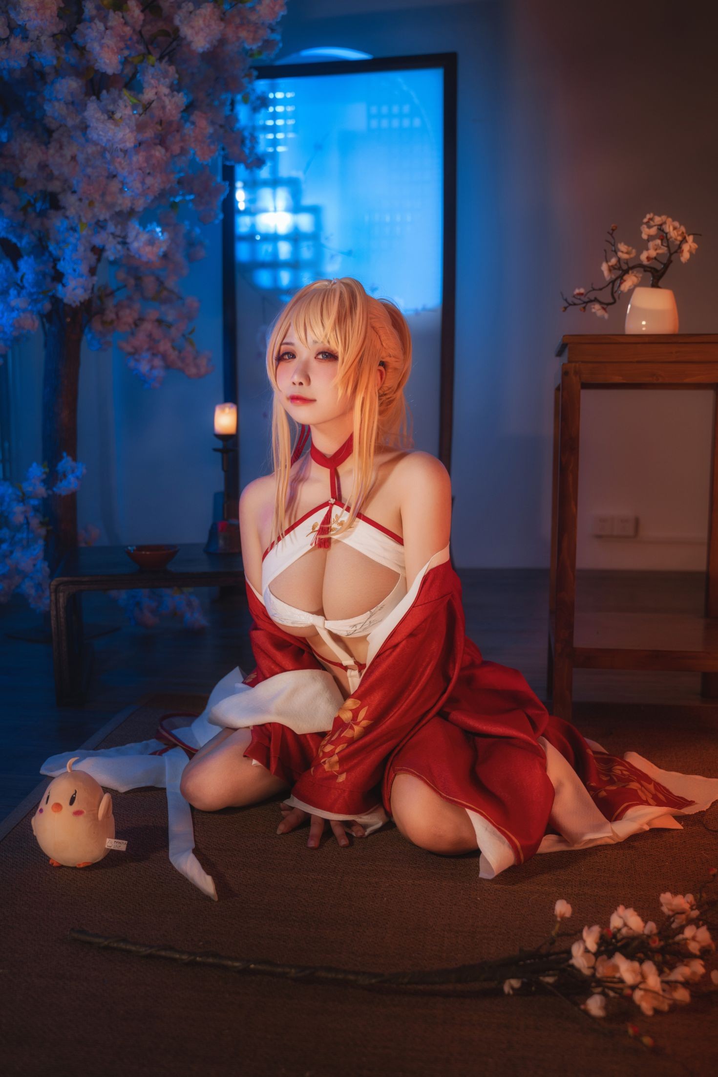 美女动漫博主贞子蜜桃性感Cosplay写真碧蓝航线新春光荣 (18)