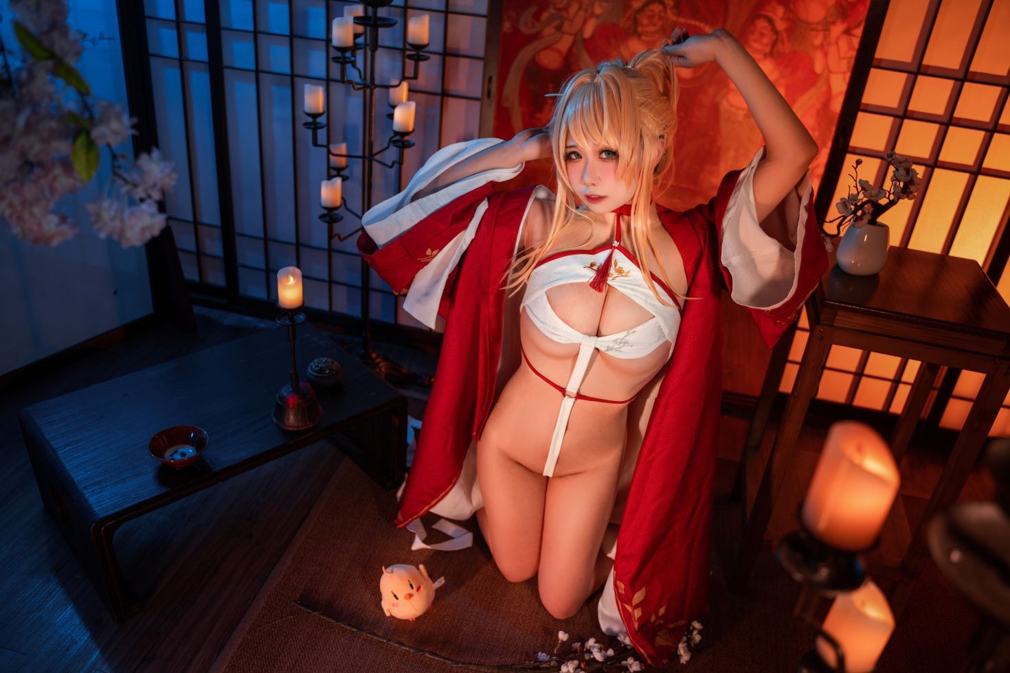 美女动漫博主贞子蜜桃性感Cosplay写真碧蓝航线新春光荣 (6)