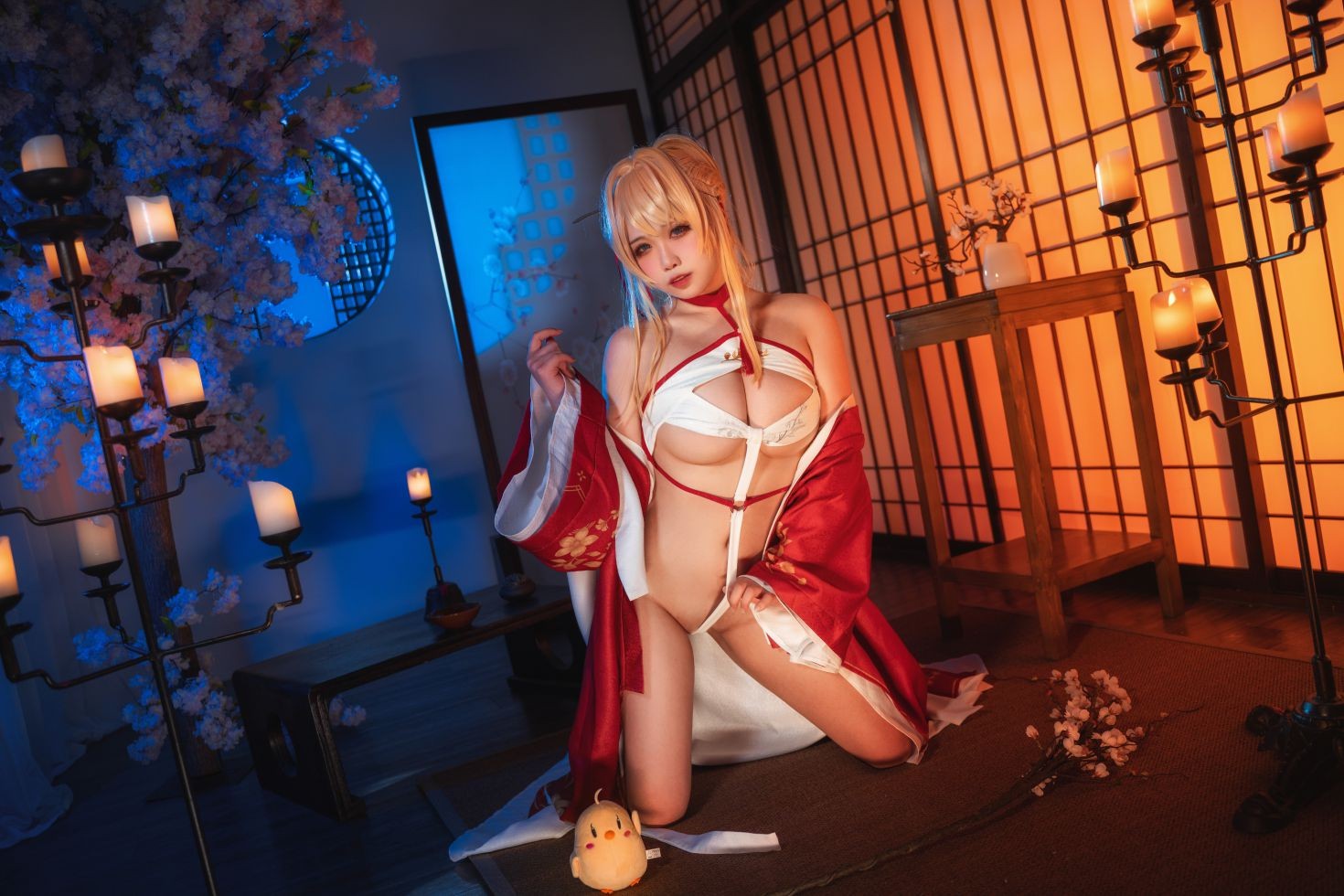 美女动漫博主贞子蜜桃性感Cosplay写真碧蓝航线新春光荣 (11)