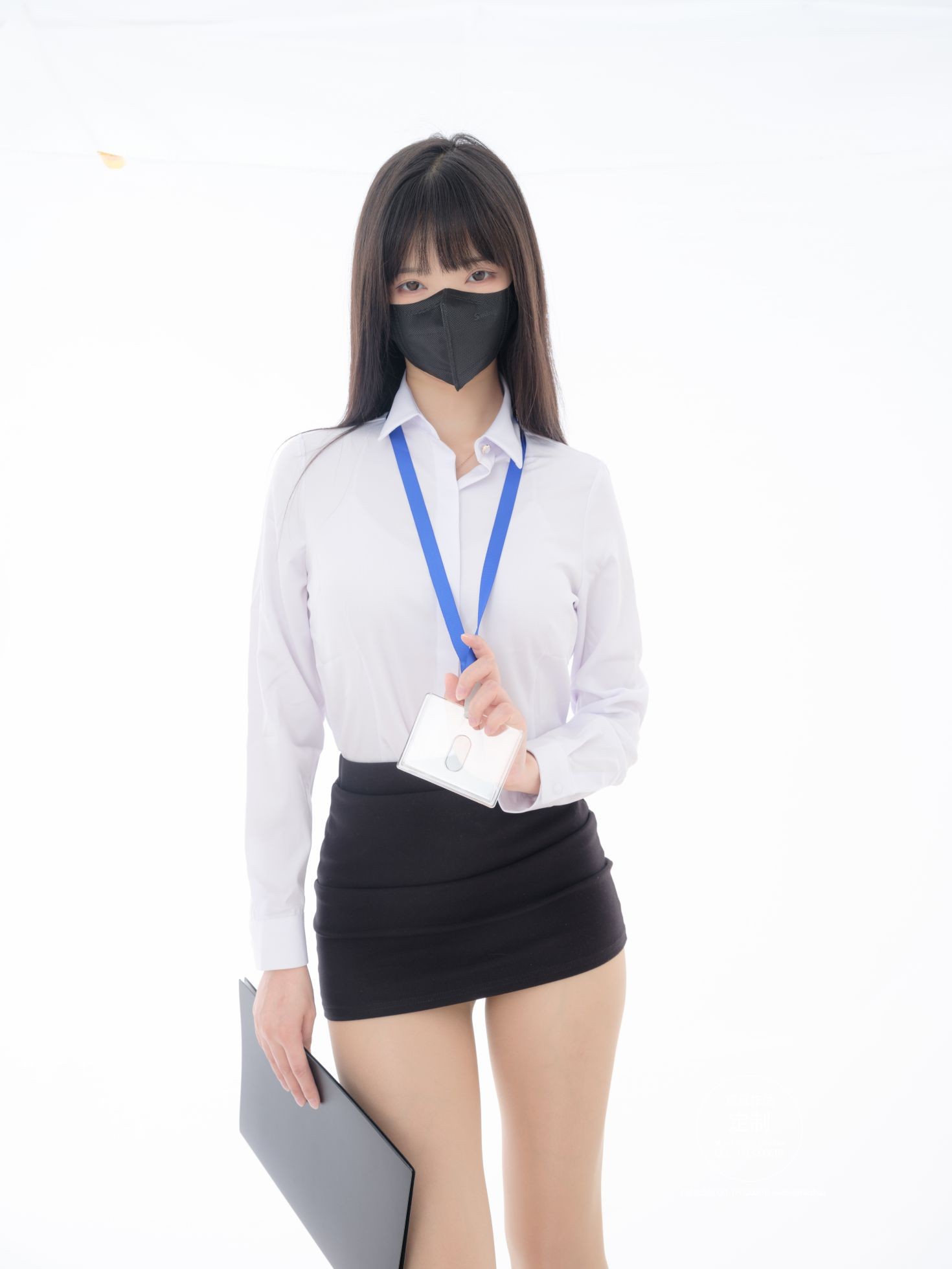 紧急企划美少女丝袜美脚写真第EX 008期见希w OL网丝 (3)