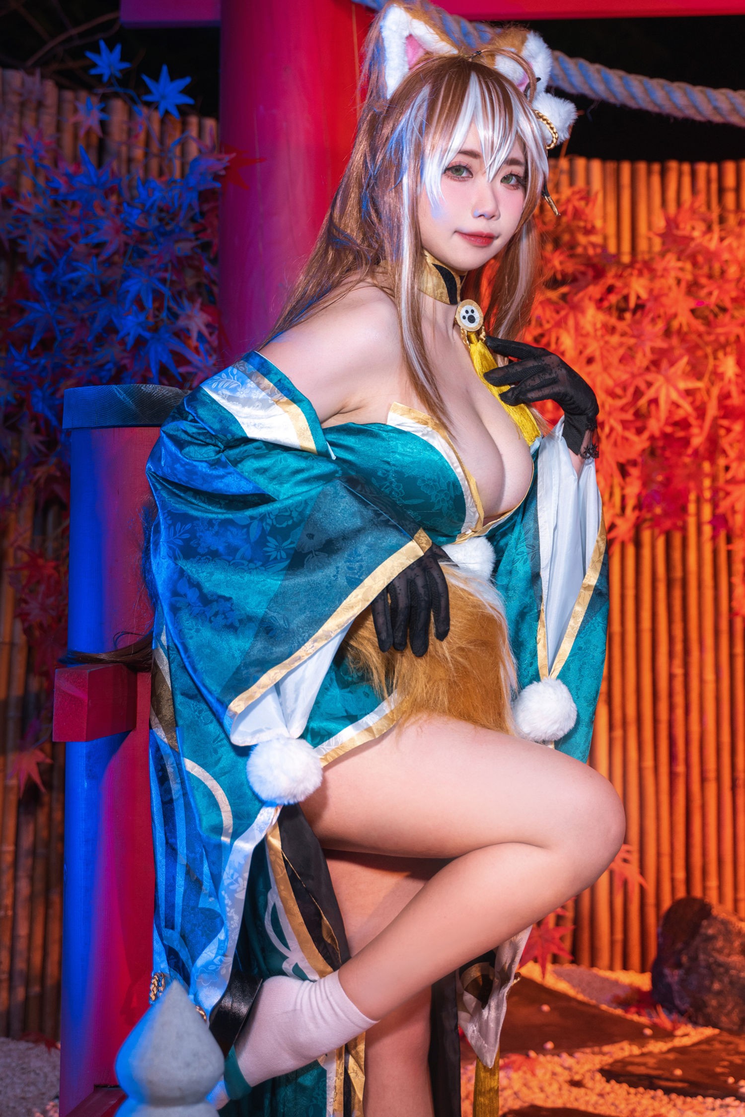 美女动漫博主贞子蜜桃性感Cosplay写真原神希娜 (1)