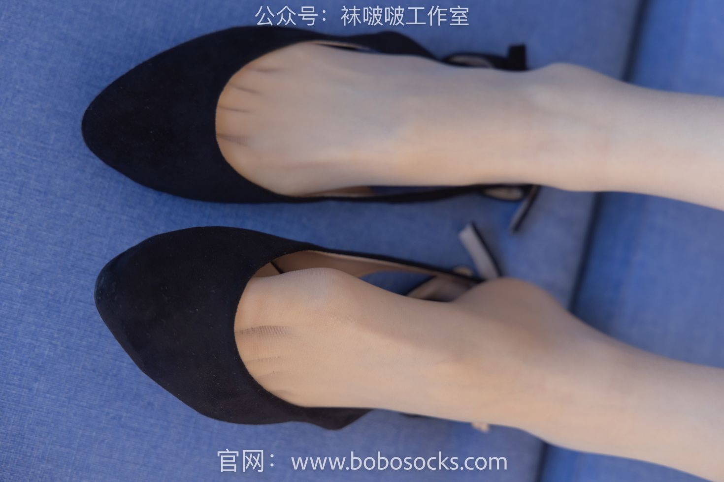 BoBoSocks袜啵啵美少女丝袜美脚写真第No.115期稚予平底鞋肉丝空姐制服 (15)