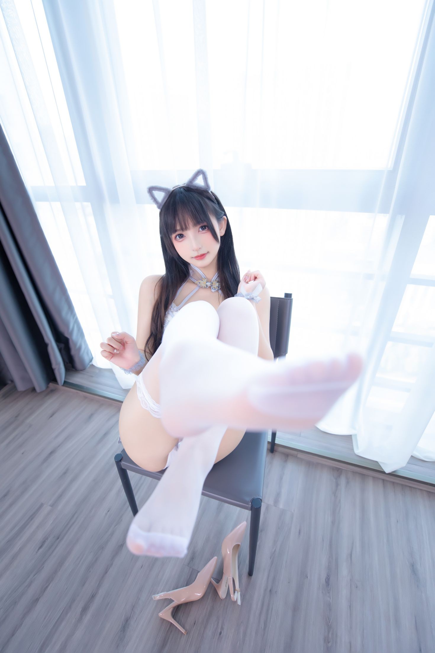 美女动漫博主神楽板真冬性感Cosplay写真羞涩喵喵 (49)