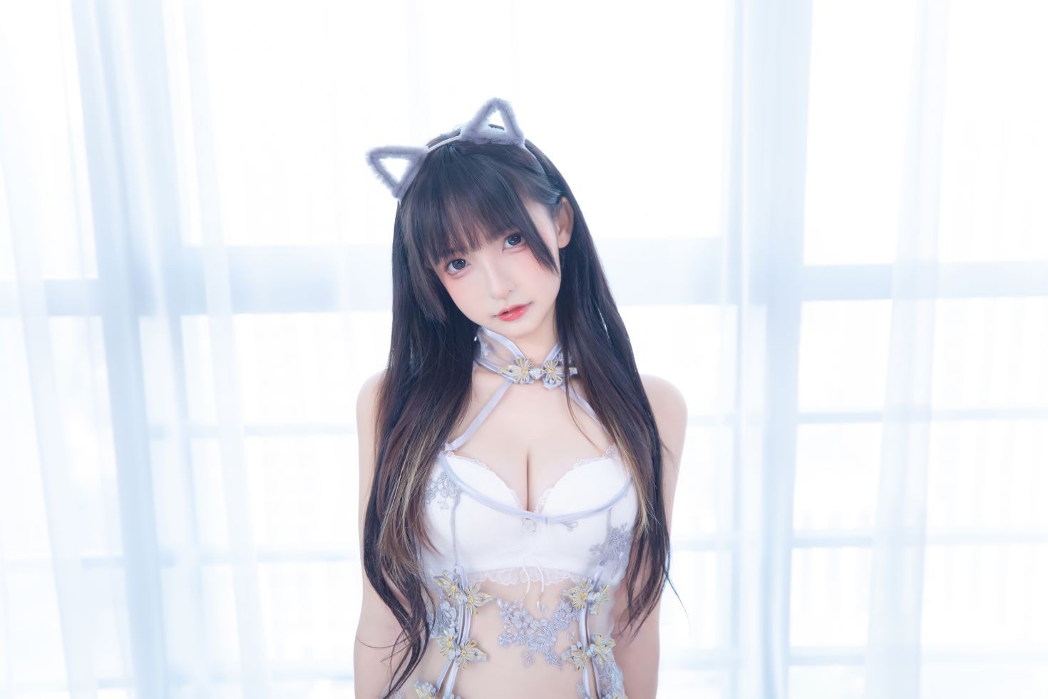 美女动漫博主神楽板真冬性感Cosplay写真羞涩喵喵 (22)