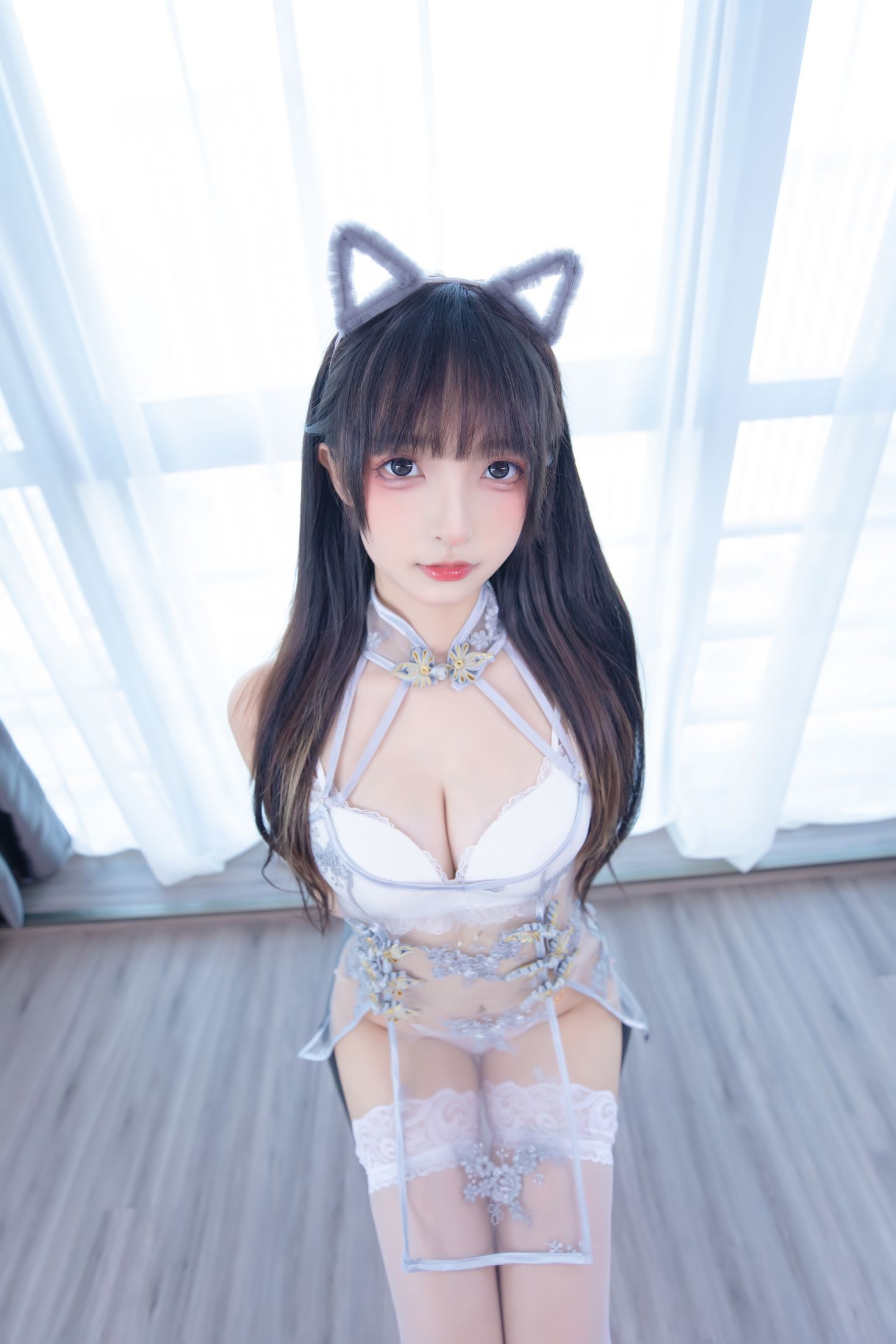 美女动漫博主神楽板真冬性感Cosplay写真羞涩喵喵 (9)