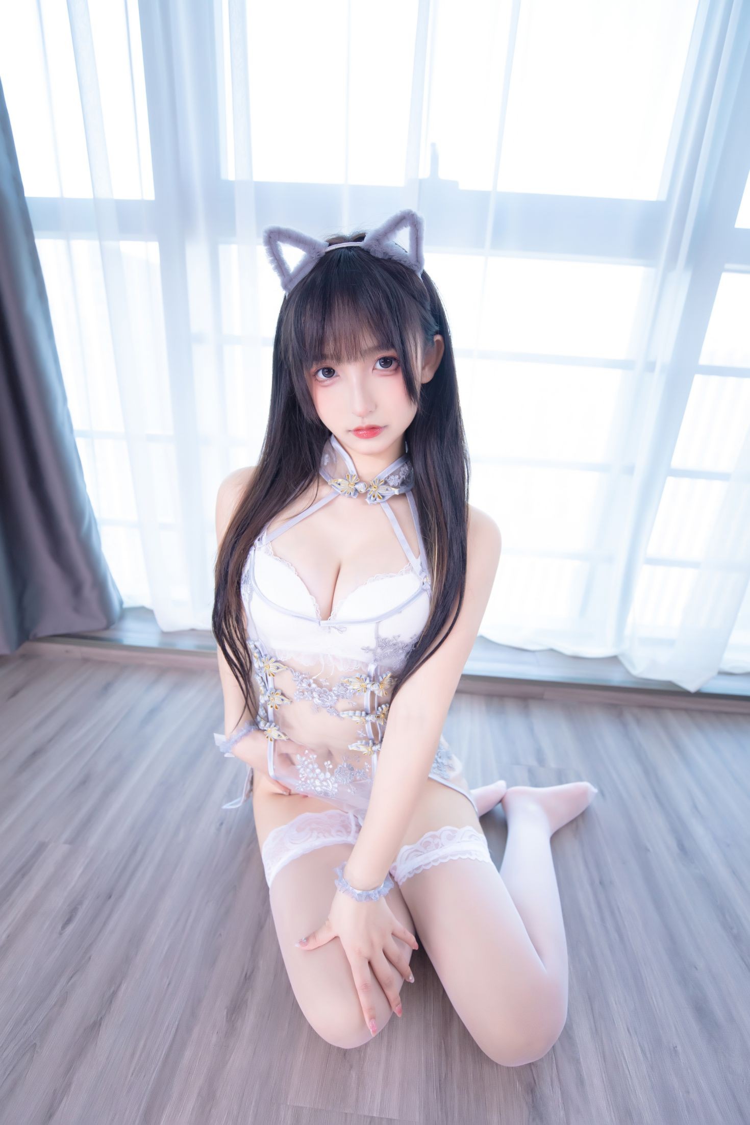 美女动漫博主神楽板真冬性感Cosplay写真羞涩喵喵 (71)