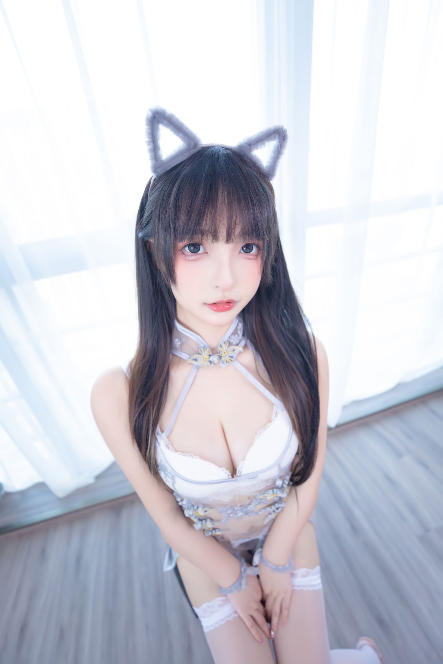 美女动漫博主神楽板真冬性感Cosplay写真羞涩喵喵 (4)