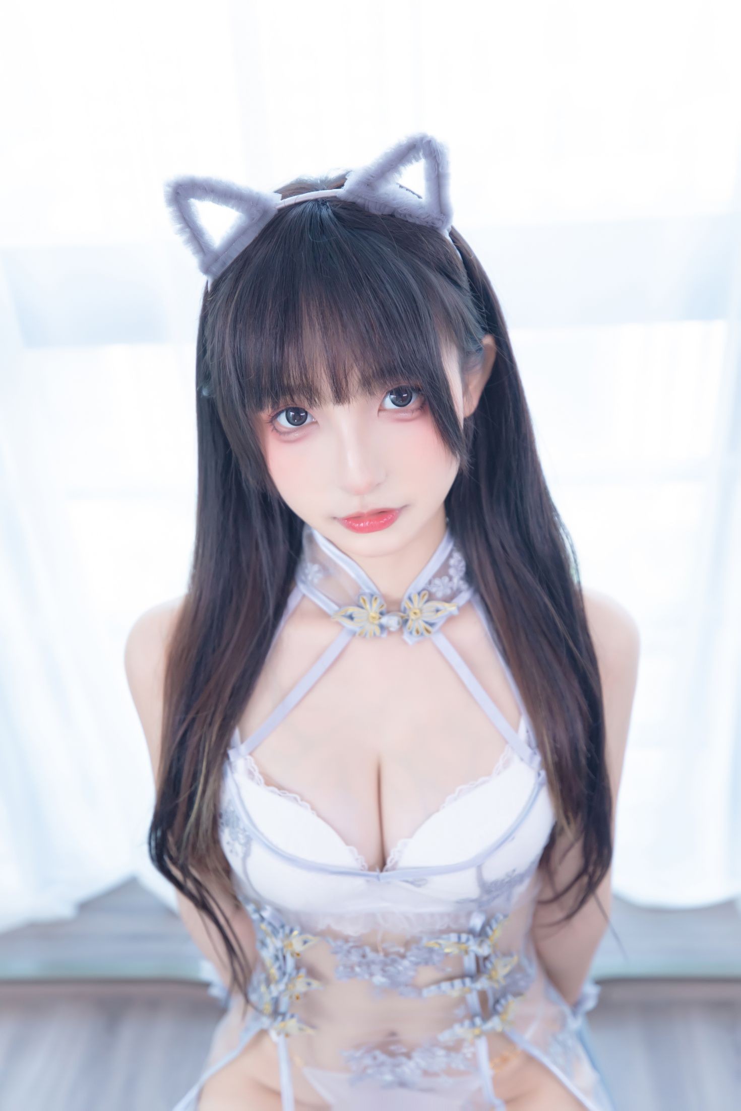 美女动漫博主神楽板真冬性感Cosplay写真羞涩喵喵 (3)