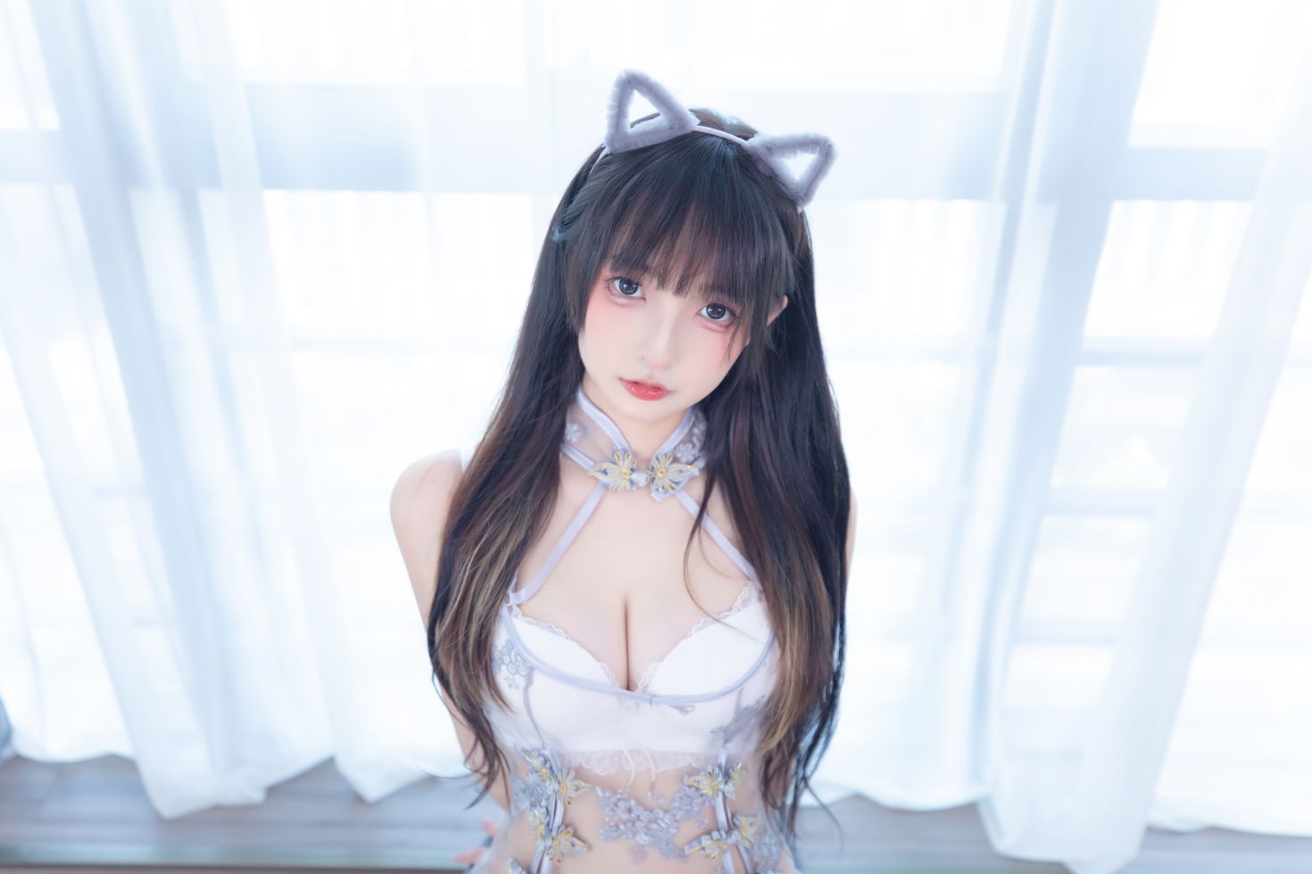 美女动漫博主神楽板真冬性感Cosplay写真羞涩喵喵 (23)