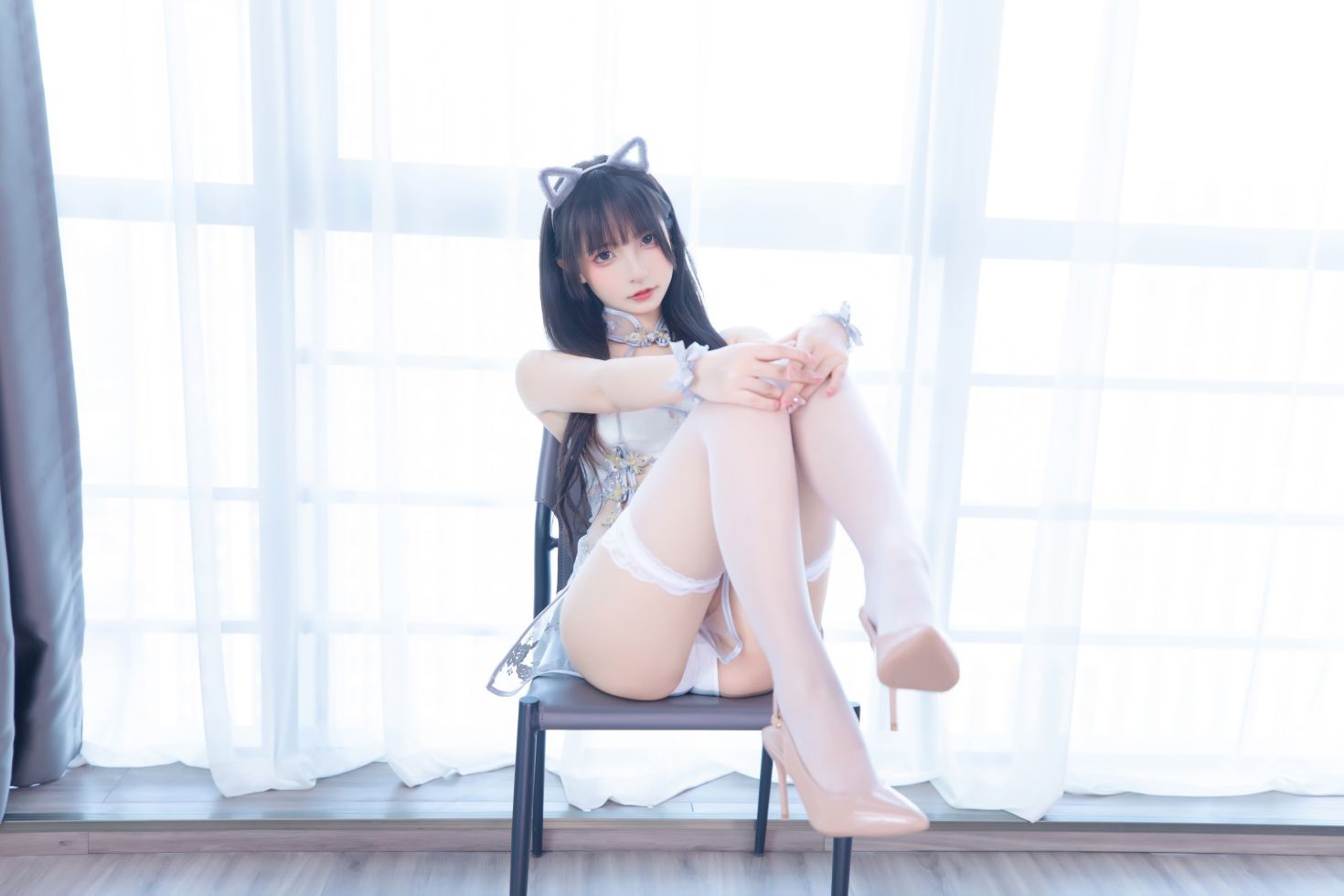 美女动漫博主神楽板真冬性感Cosplay写真羞涩喵喵 (26)