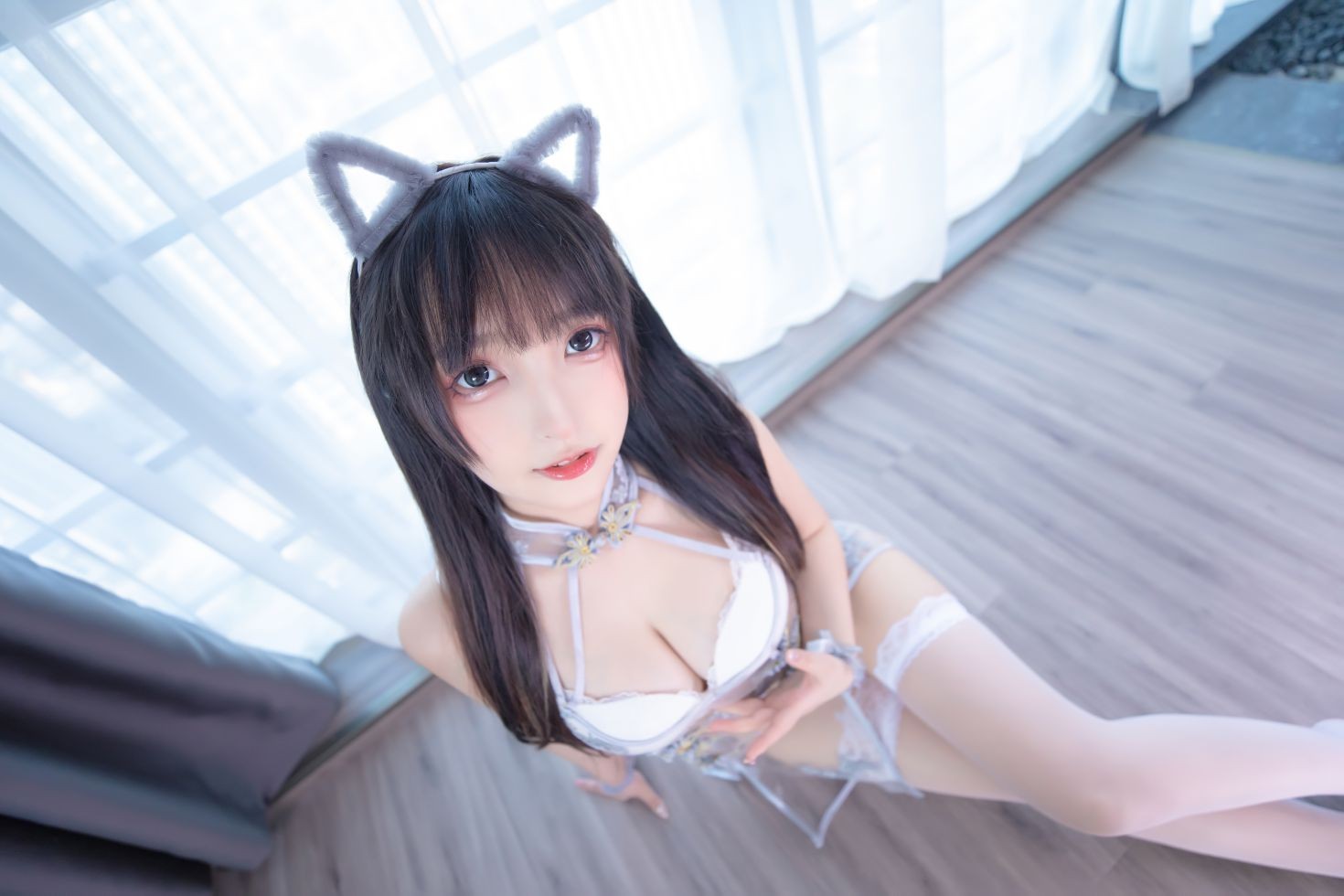 美女动漫博主神楽板真冬性感Cosplay写真羞涩喵喵 (75)