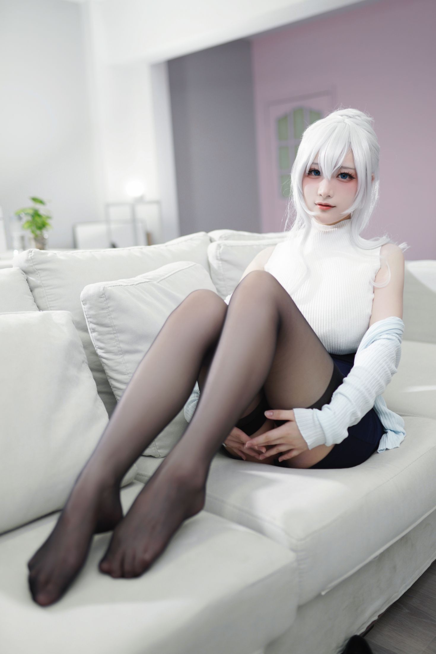 美女动漫博主幼愛youmeko性感Cosplay写真未亡人雪女 (24)