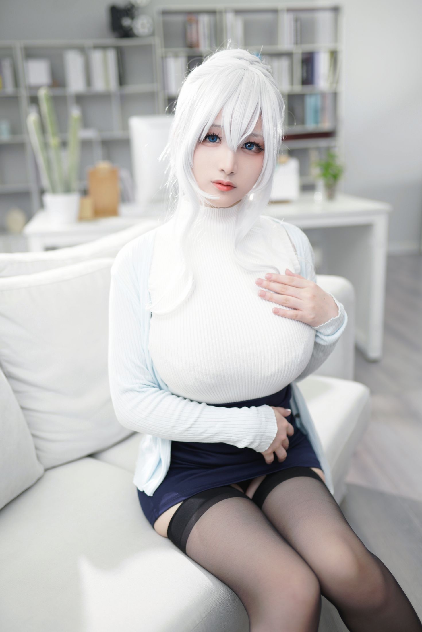 美女动漫博主幼愛youmeko性感Cosplay写真未亡人雪女 (17)