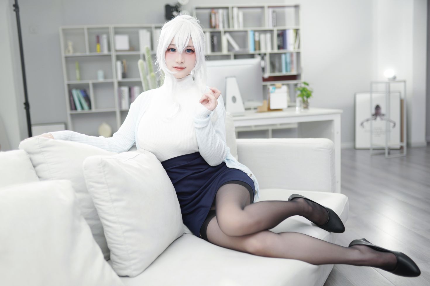 美女动漫博主幼愛youmeko性感Cosplay写真未亡人雪女 (20)