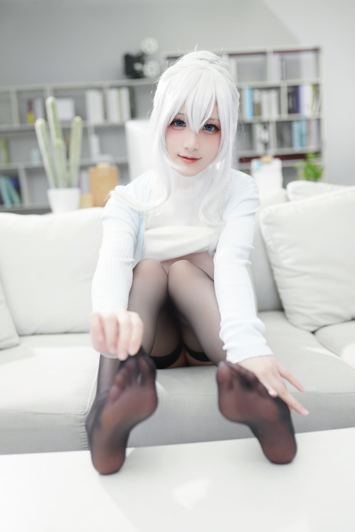 美女动漫博主幼愛youmeko性感Cosplay写真未亡人雪女 (27)