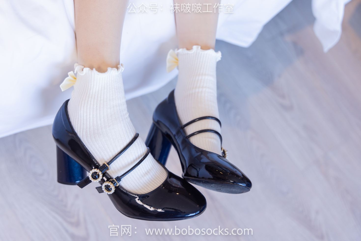 BoBoSocks袜啵啵美少女丝袜美脚写真第No.121期稚予高跟鞋白棉袜肉丝 (18)