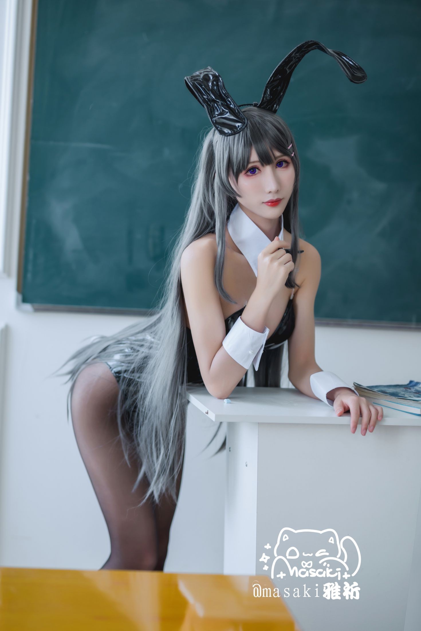 美女动漫博主masaki雅祈性感Cosplay写真樱岛麻衣 (3)