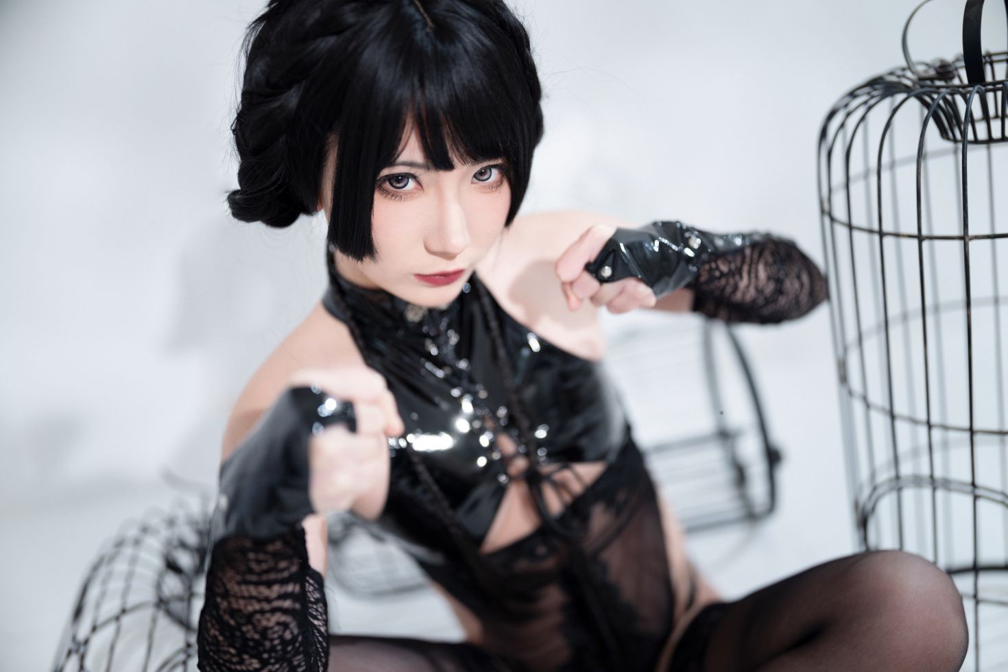 美女动漫博主是三不是世性感Cosplay写真功夫旗袍 (6)