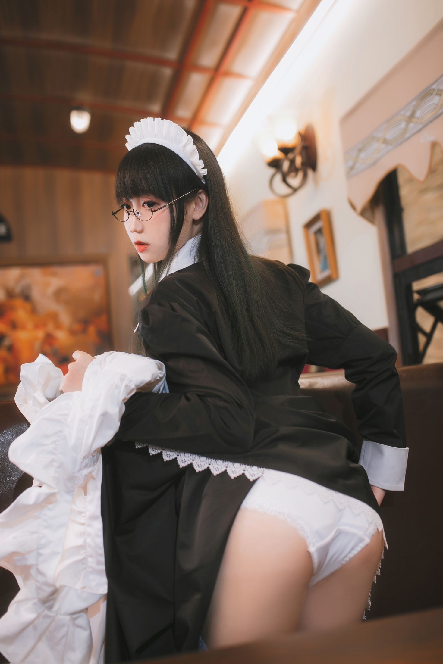 美女动漫博主焖焖碳性感Cosplay写真女仆 (17)