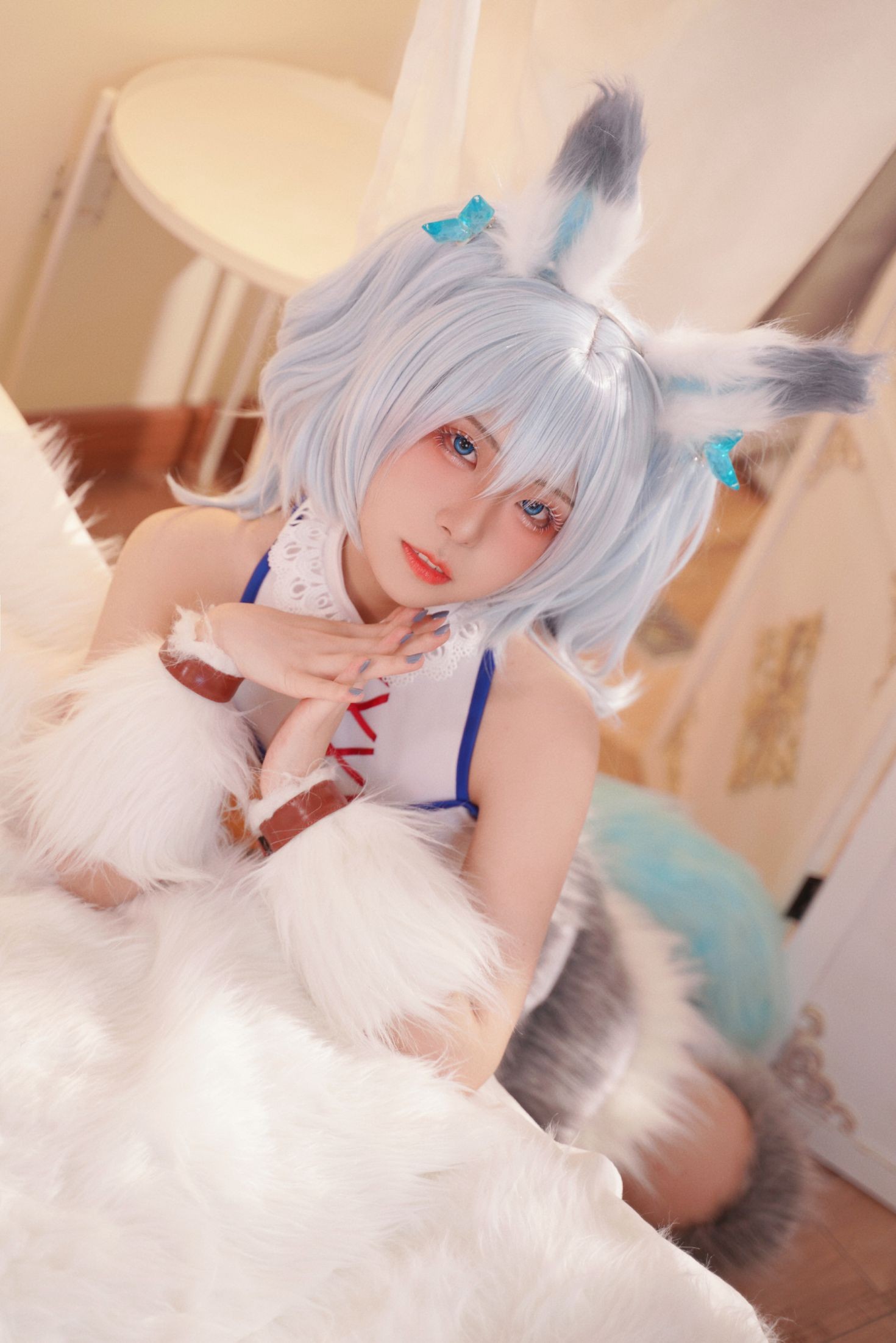 美女动漫博主虎森森性感Cosplay写真刹那 (2)