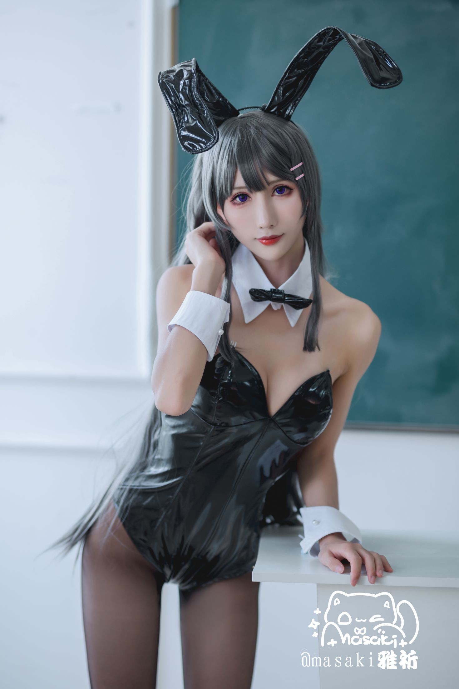 美女动漫博主masaki雅祈性感Cosplay写真樱岛麻衣 (7)