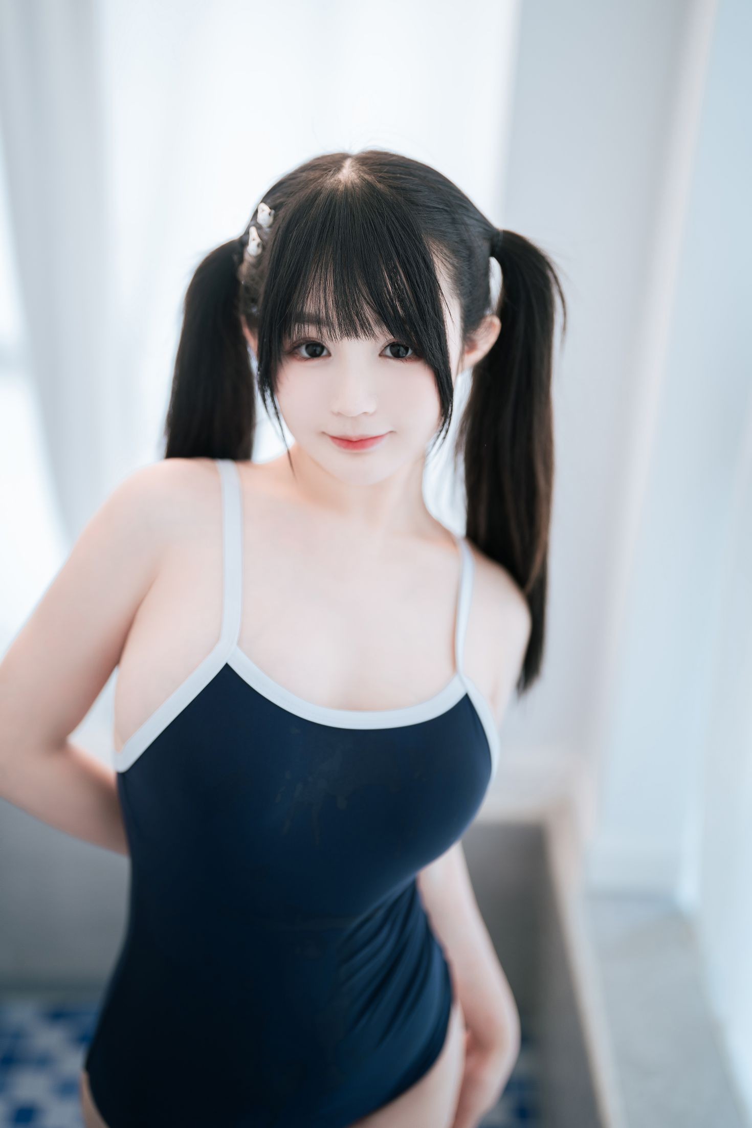 美女动漫博主桜井宁宁性感Cosplay写真白丝库水 (23)