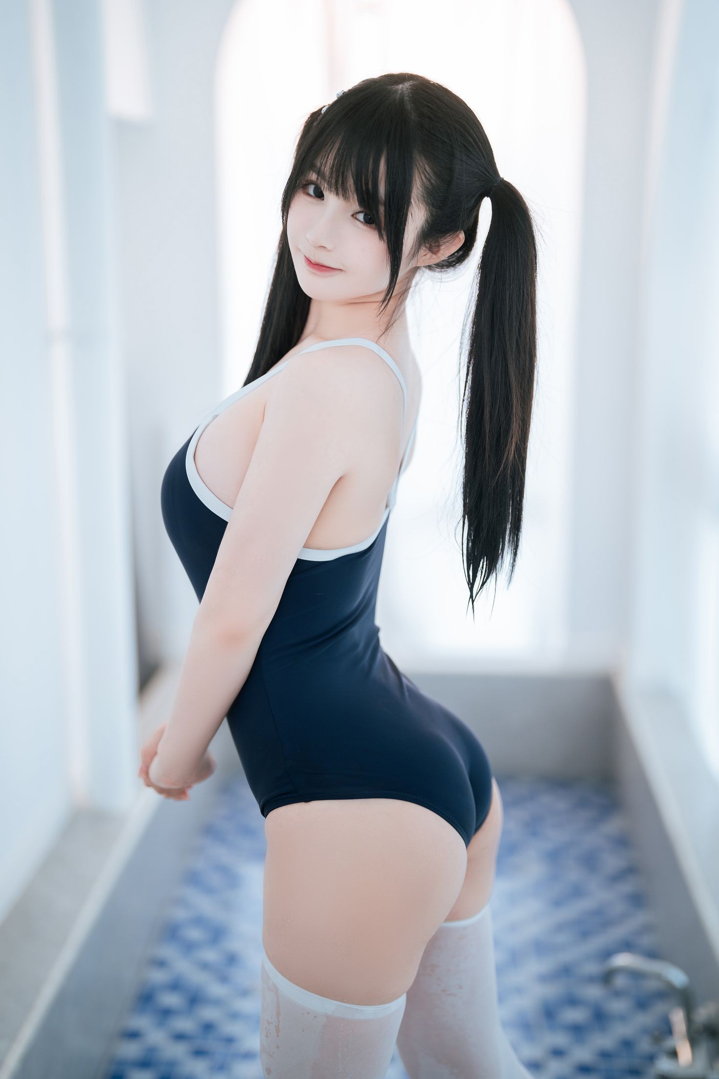 美女动漫博主桜井宁宁性感Cosplay写真白丝库水 (28)