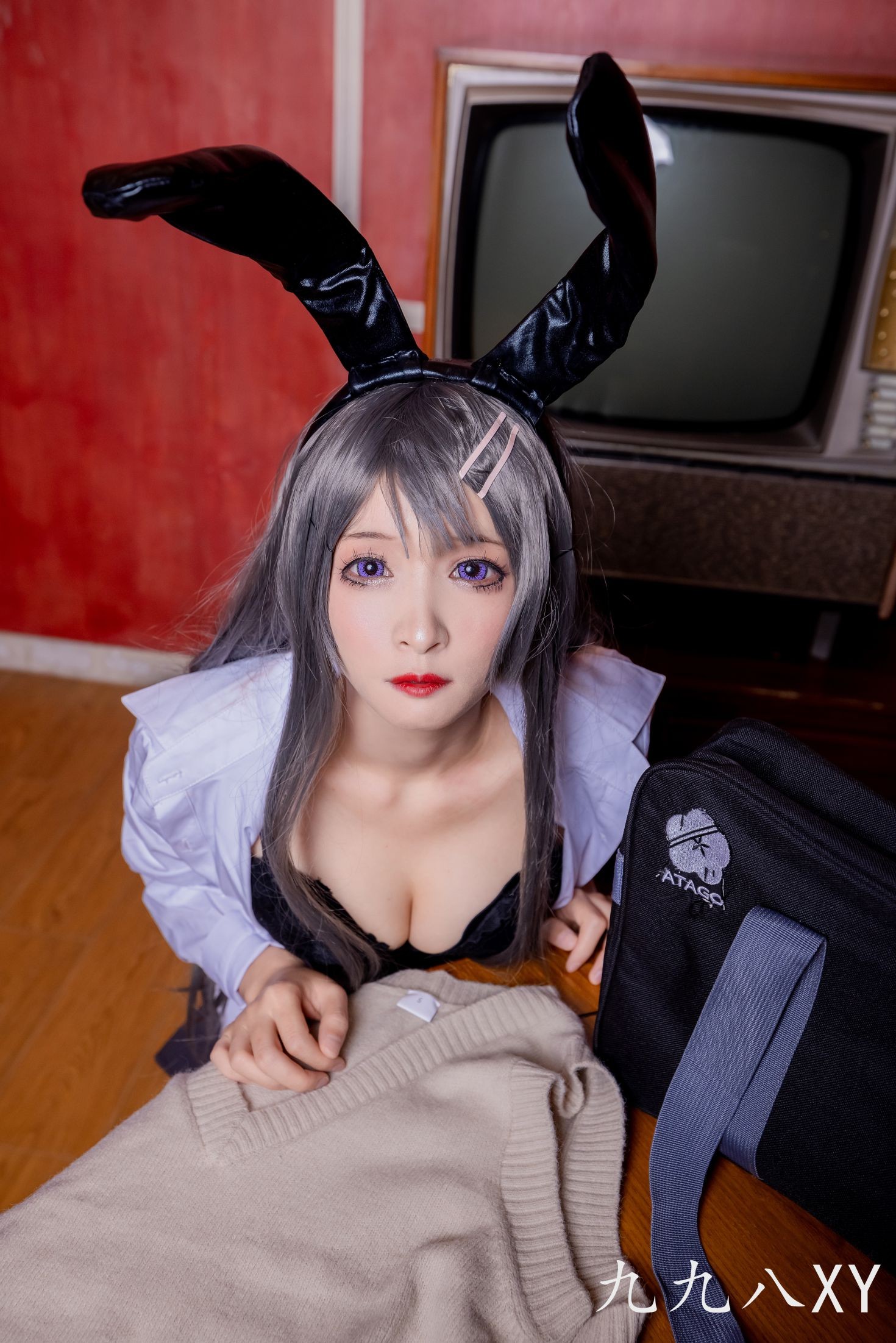 美女动漫博主九九八性感Cosplay写真麻衣学姐 (34)