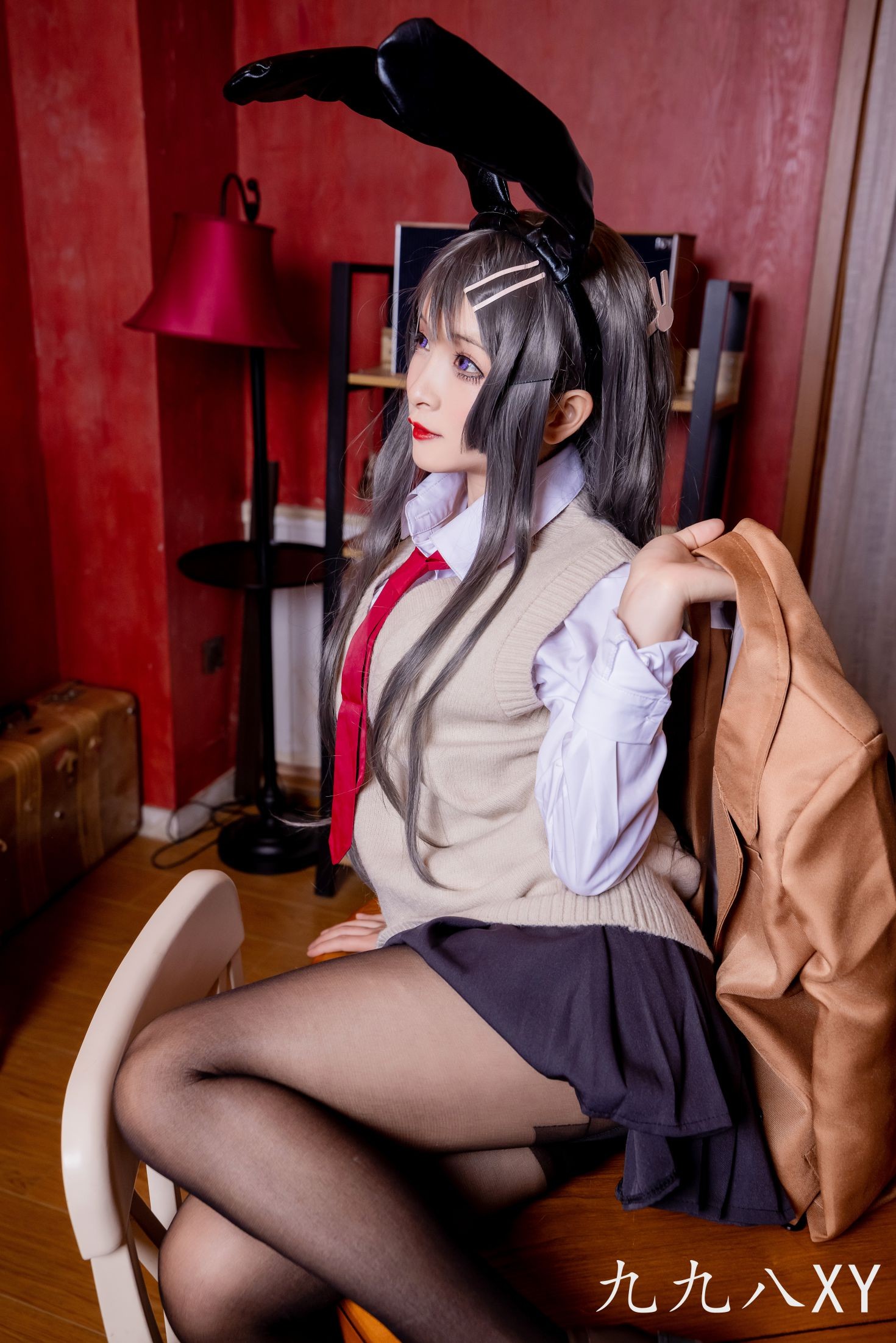 美女动漫博主九九八性感Cosplay写真麻衣学姐 (11)