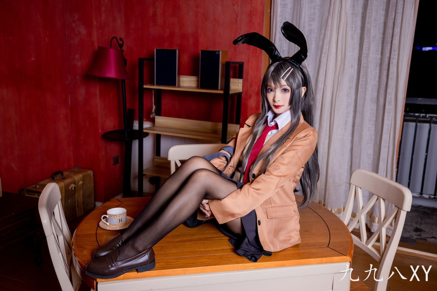 美女动漫博主九九八性感Cosplay写真麻衣学姐 (3)