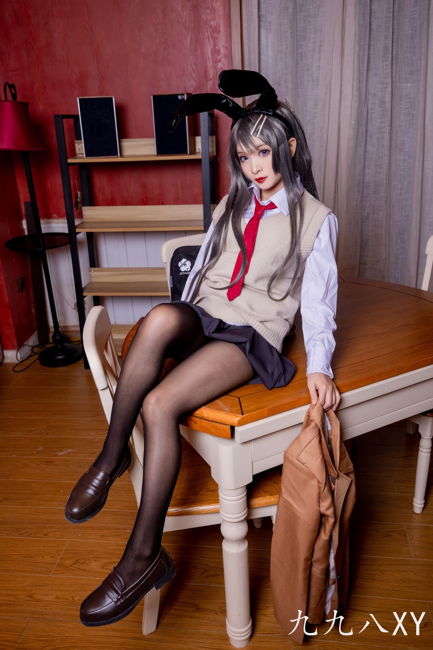 美女动漫博主九九八性感Cosplay写真麻衣学姐 (12)