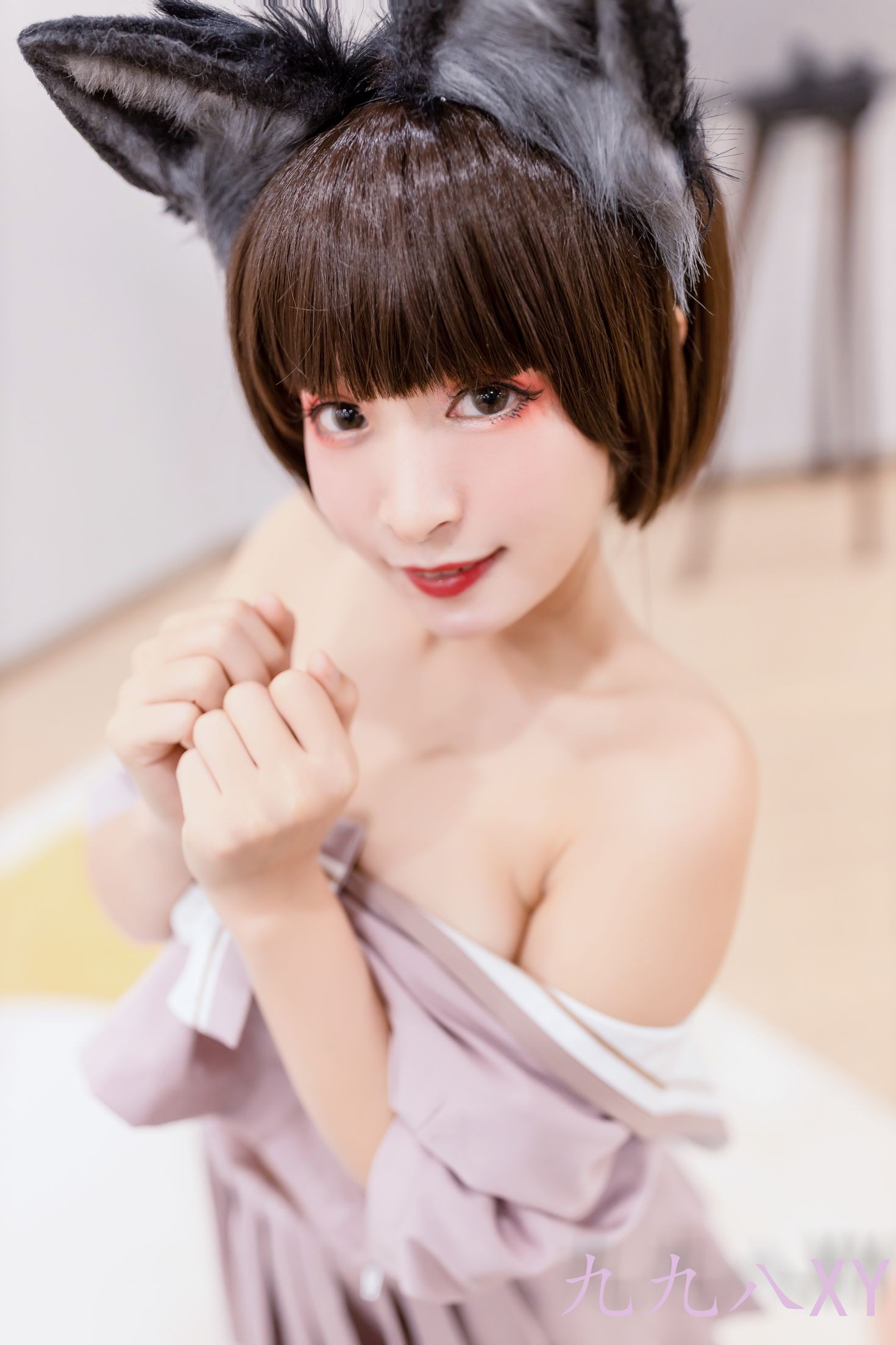 美女动漫博主九九八性感Cosplay写真大灰狼 (35)