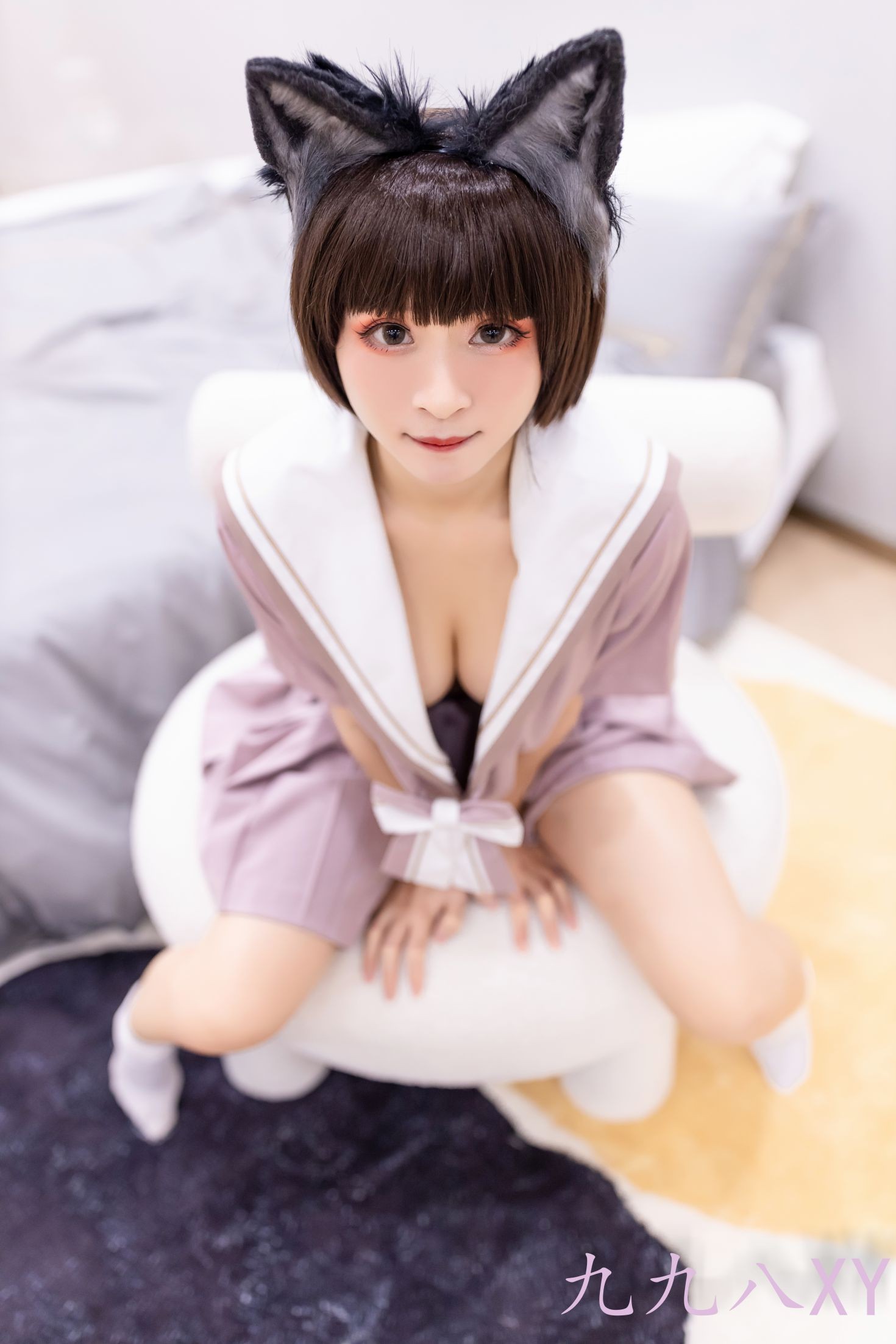 美女动漫博主九九八性感Cosplay写真大灰狼 (32)