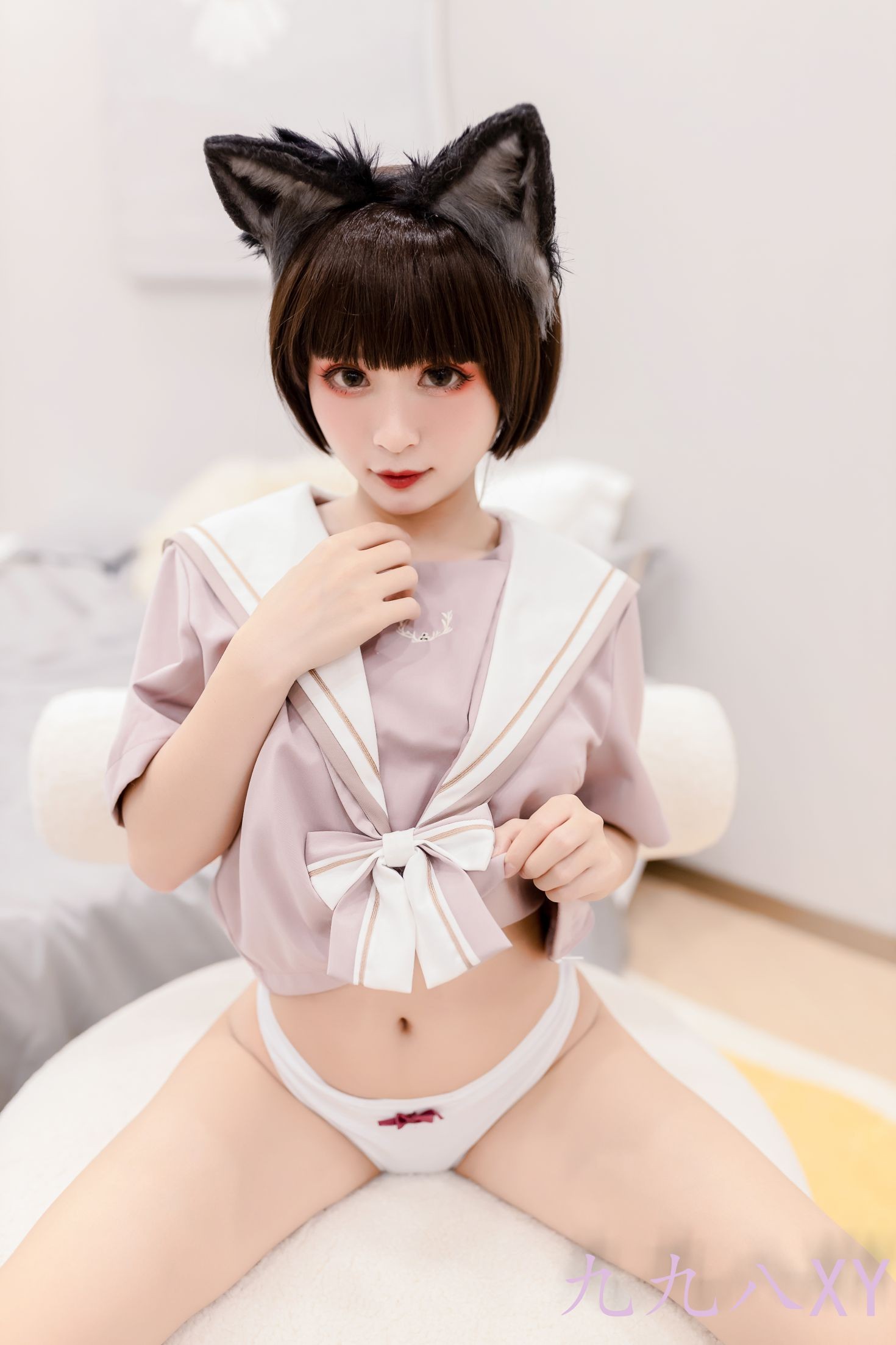 美女动漫博主九九八性感Cosplay写真大灰狼 (50)