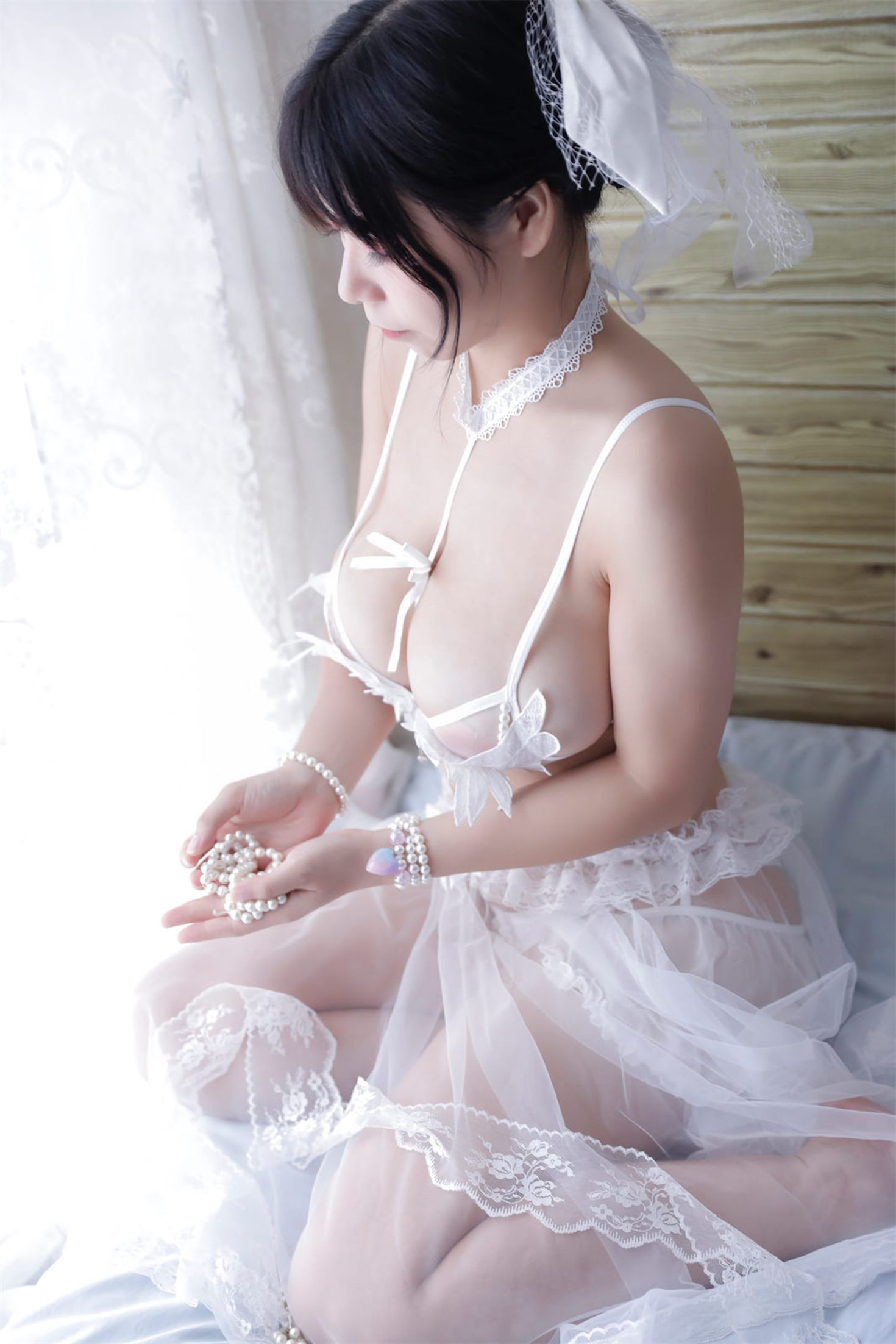 美女动漫博主自闭颜球球性感Cosplay写真天使之翼 (11)