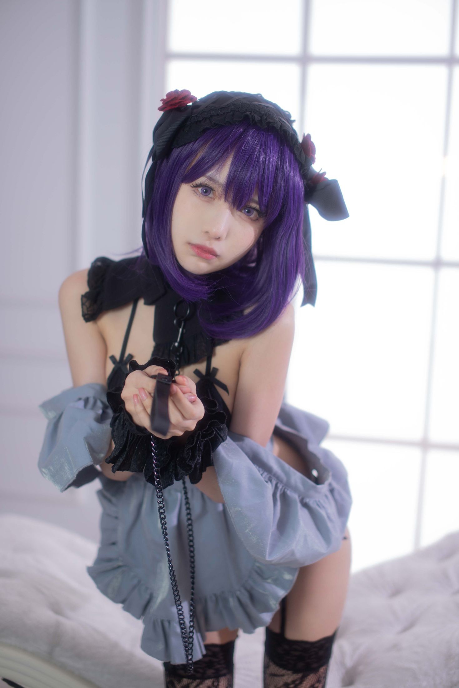 美女动漫博主Shika小鹿鹿性感Cosplay写真喜多川海梦 小雫内衣 (11)