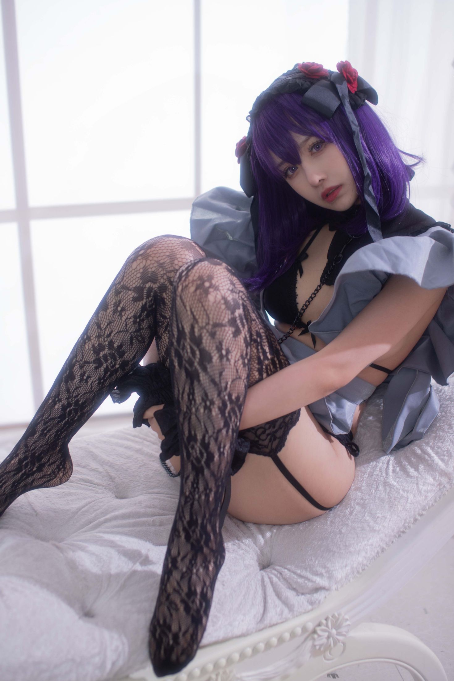 美女动漫博主Shika小鹿鹿性感Cosplay写真喜多川海梦 小雫内衣 (17)