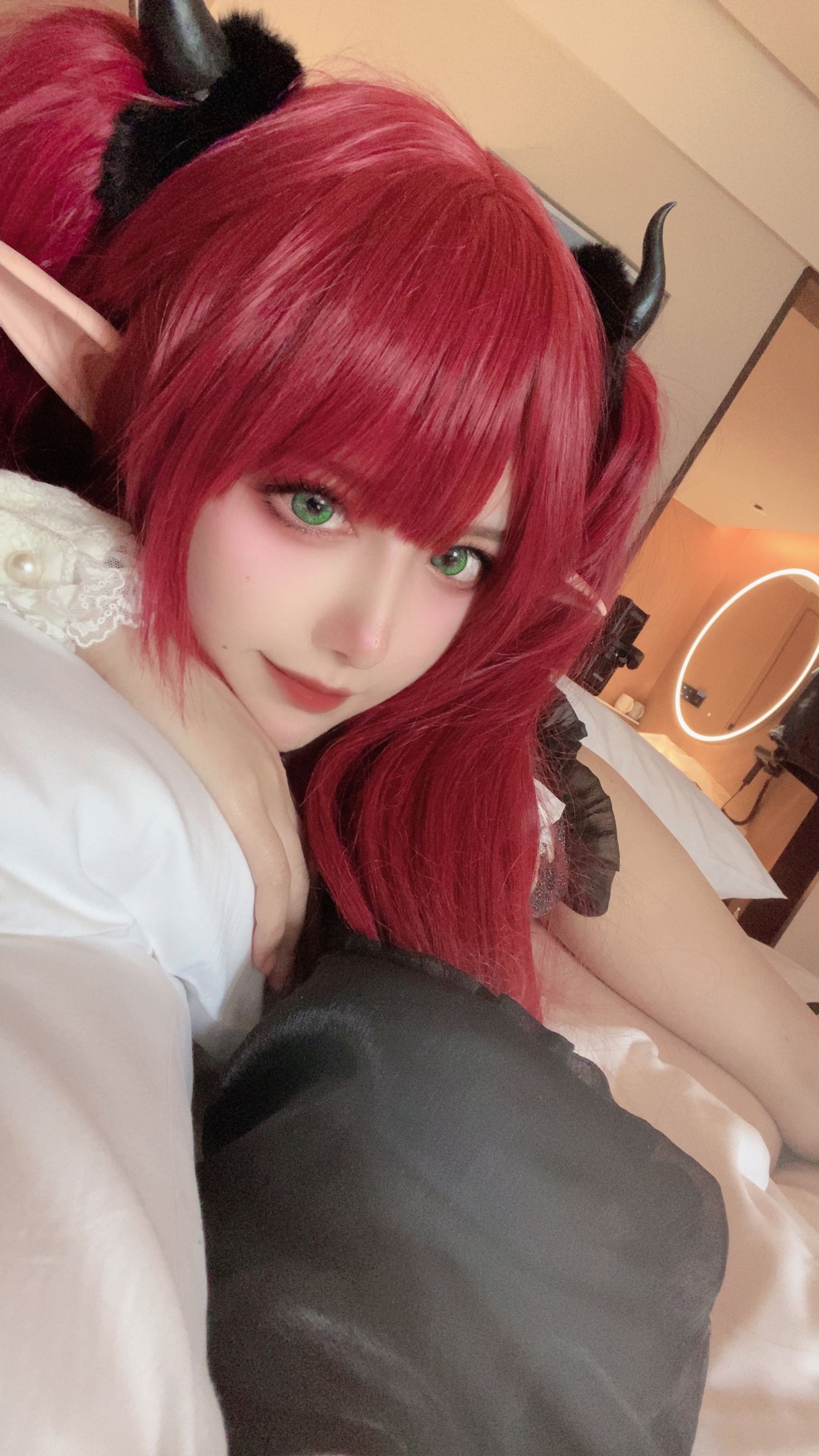 美女动漫博主Shika小鹿鹿性感Cosplay写真喜多川海梦 小雫内衣 (4)