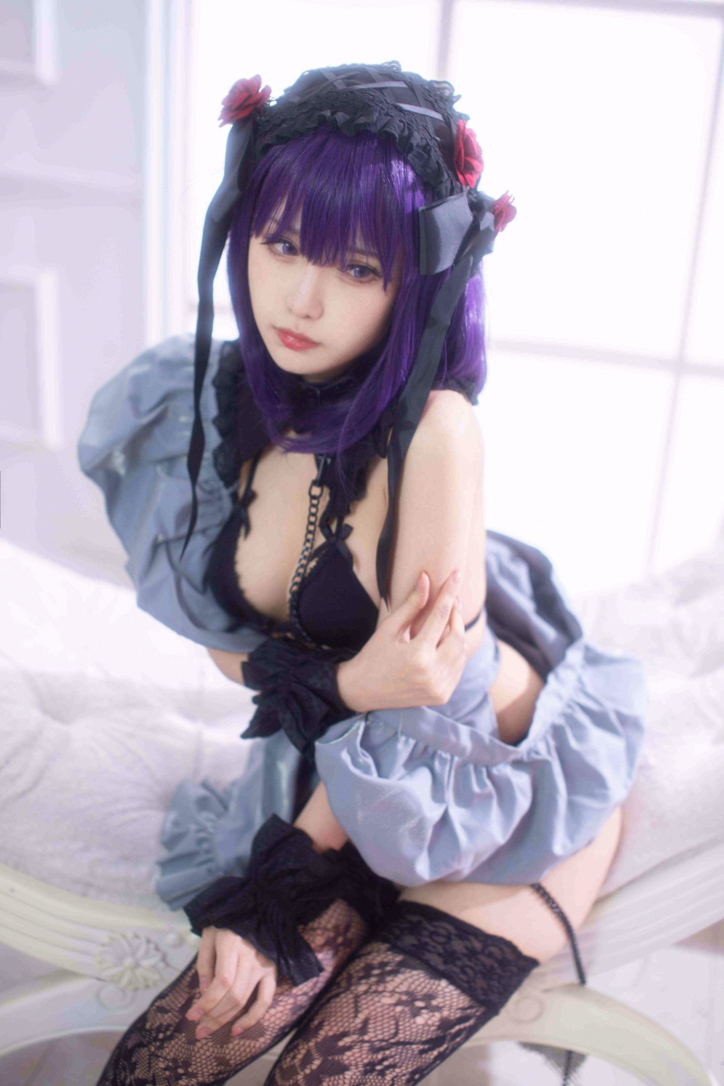 美女动漫博主Shika小鹿鹿性感Cosplay写真喜多川海梦 小雫内衣 (12)