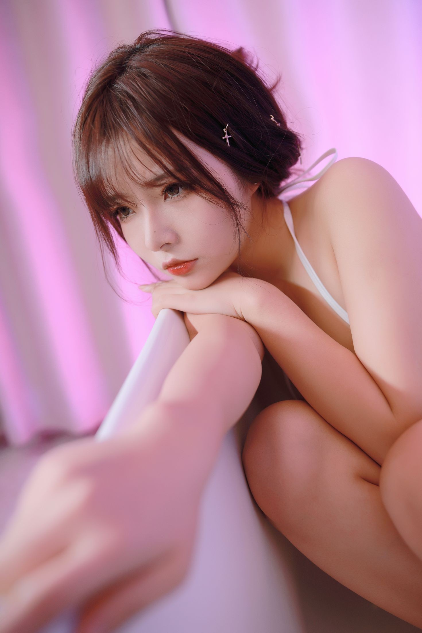 美女动漫博主yuuhui玉汇性感Cosplay写真圣女の史莱姆修行计划 (51)